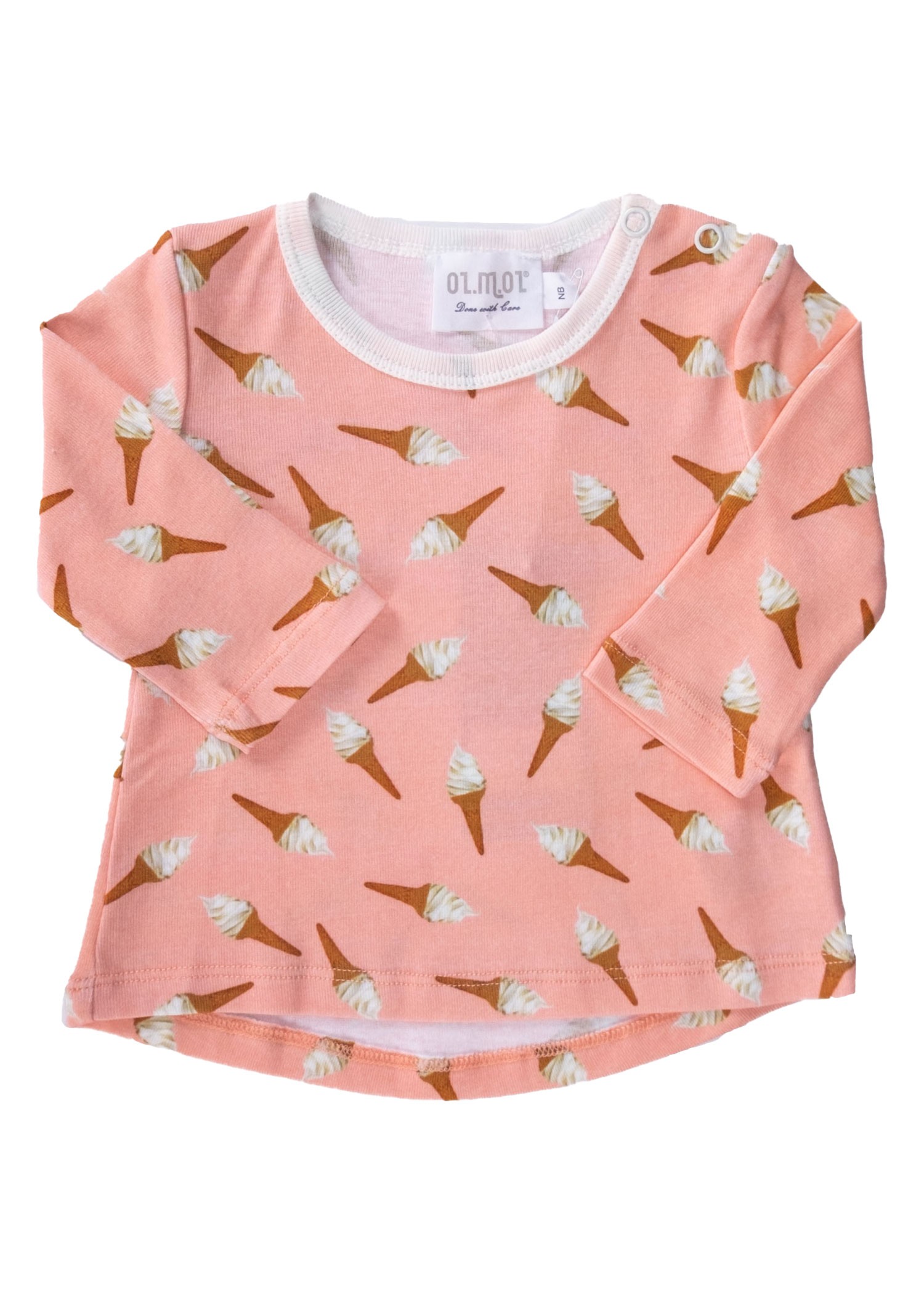 Organic Long Sleeve Pink Spring Baby Girl Top