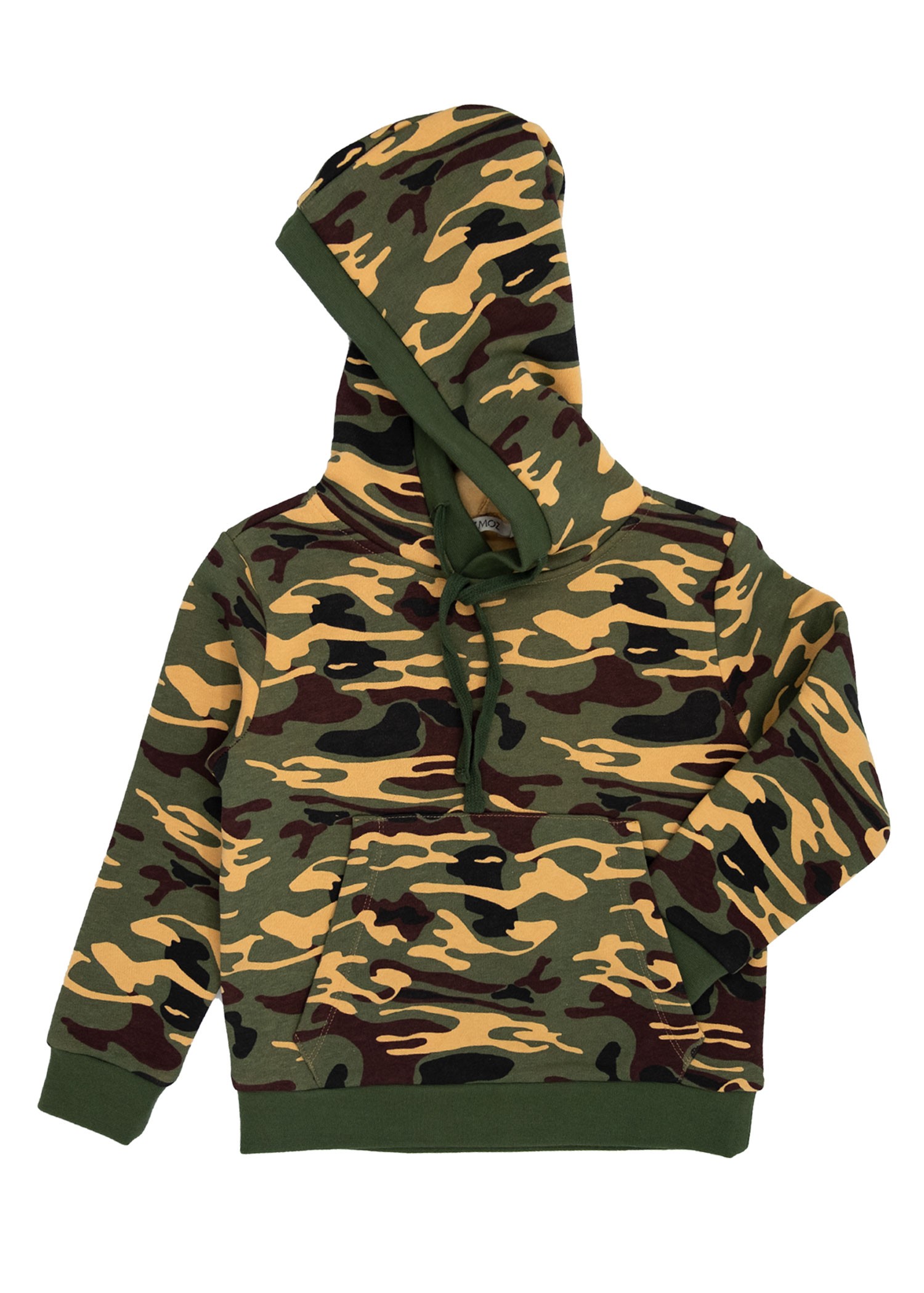 Raised Camouflage Pattern Winter Boys Tracksuit Set