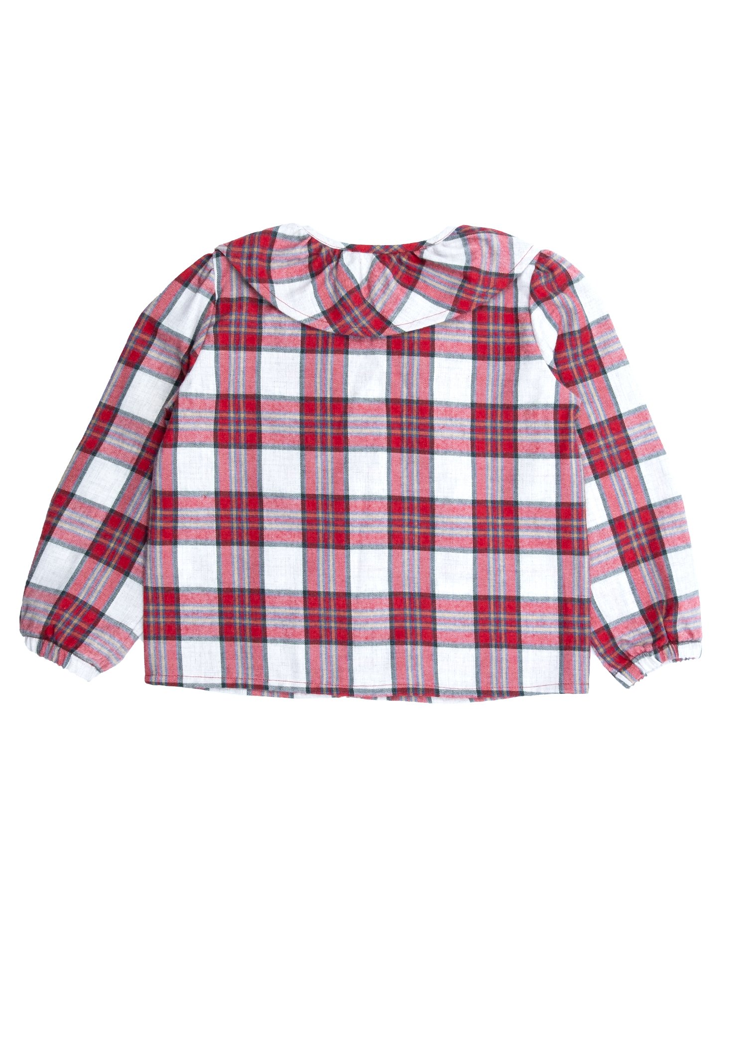 Plaid Red Winter Little Girl Blouse