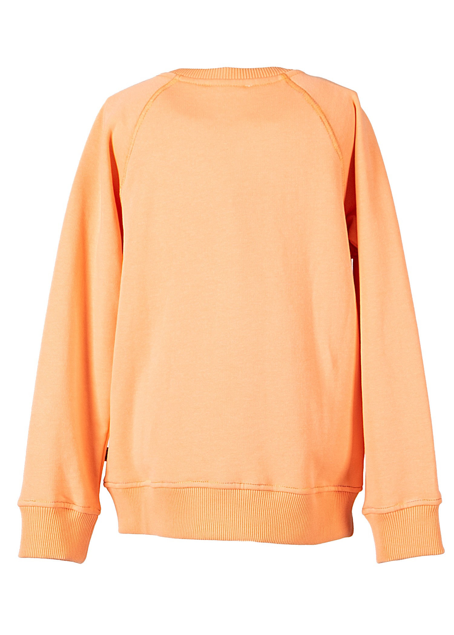 Organic Printed Orange Winter Girls' Sweatshirt