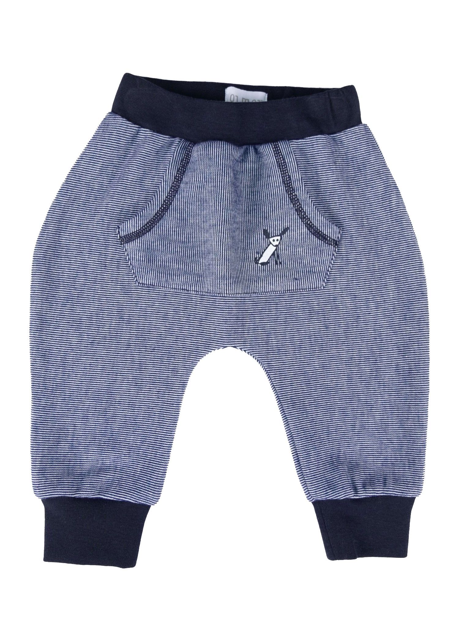 Organic Striped Navy Blue Winter Baby Boy Tracksuit Set