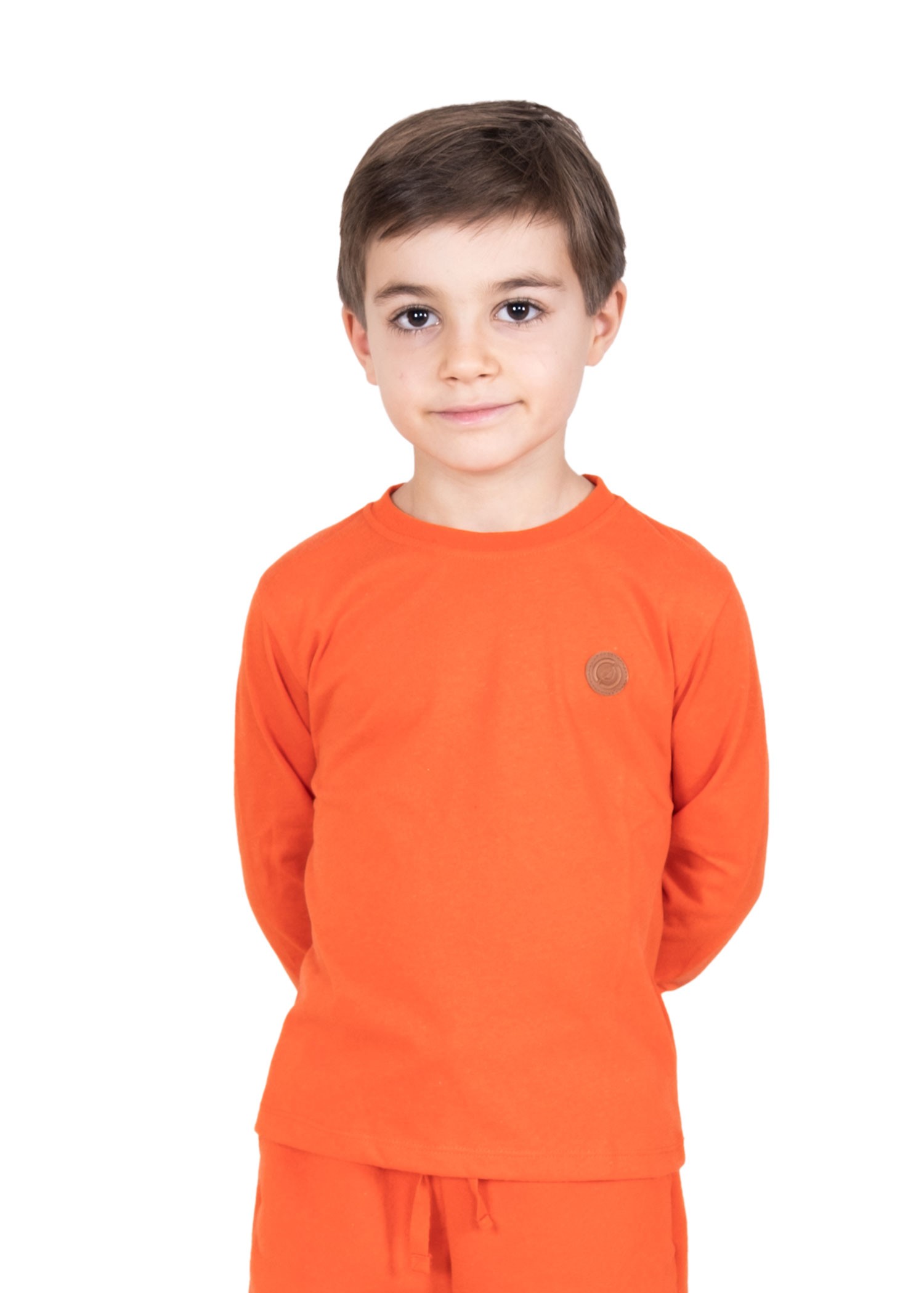 Reborn Erkek Çocuk Mevsimlik İnce Sweatshirt Turuncu (Orange)