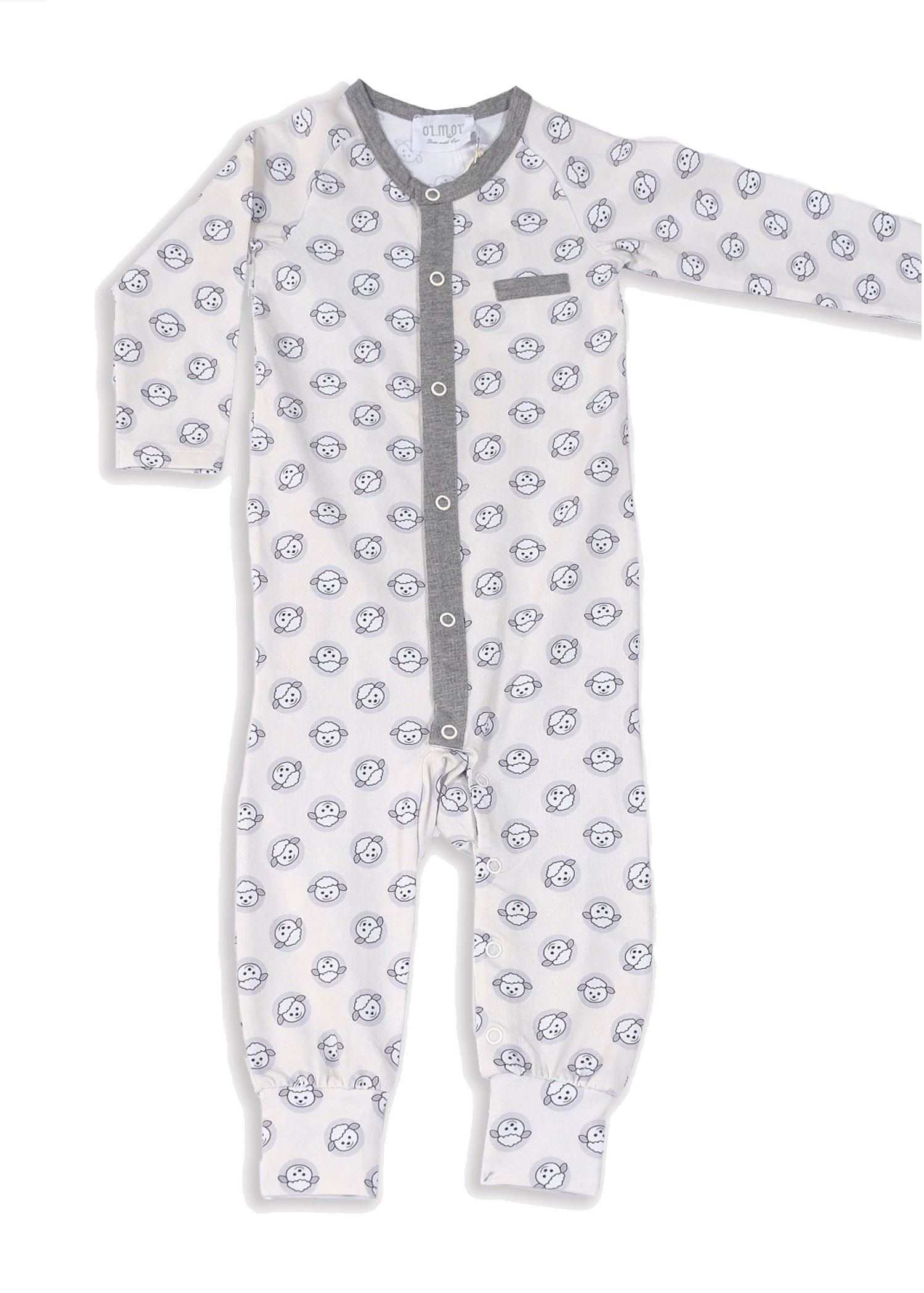 Organic Lamb Printed Unisex Jumpsuit