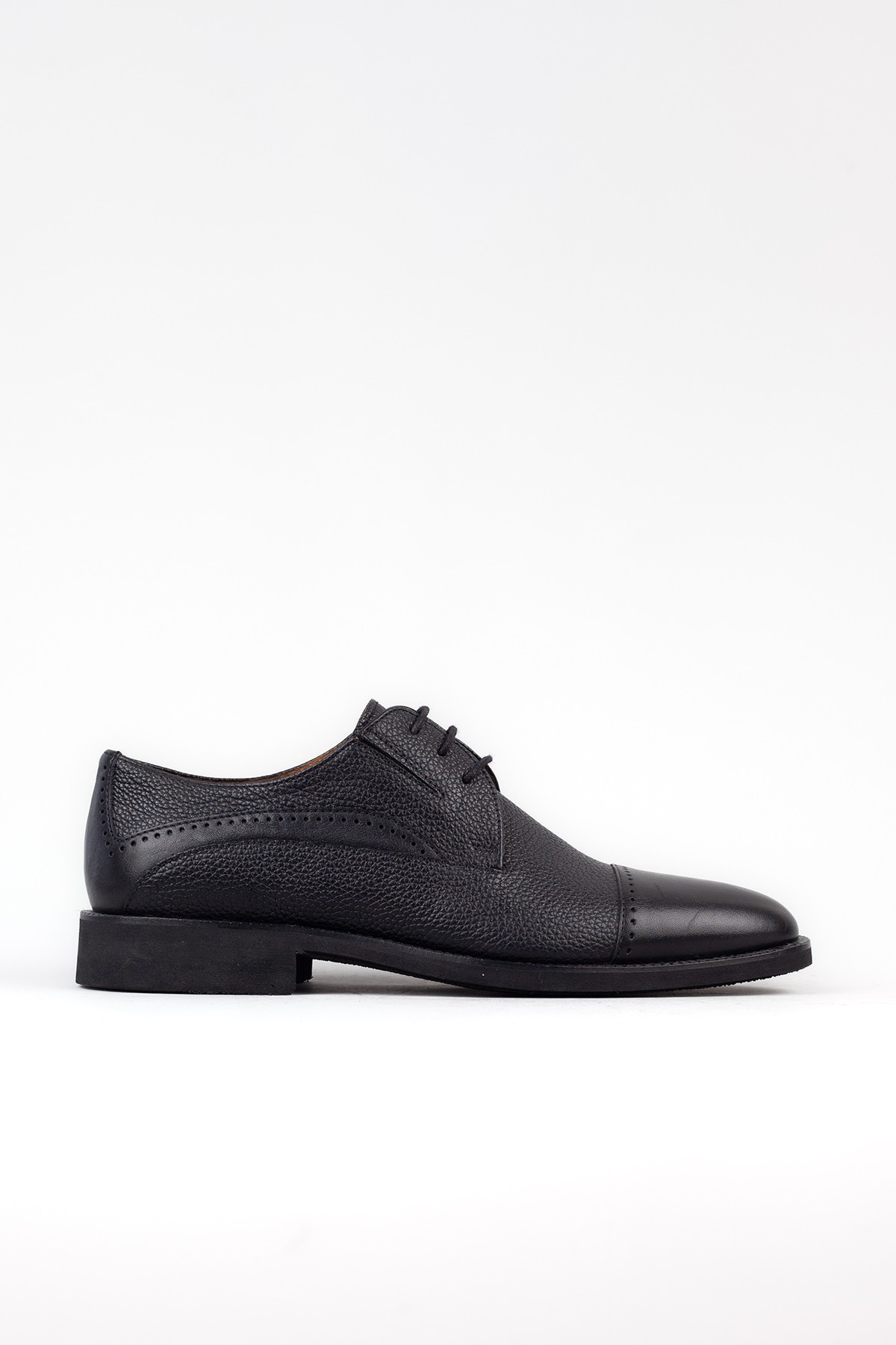 Erkek Hakiki Deri Siyah Klasik Ayakkabı