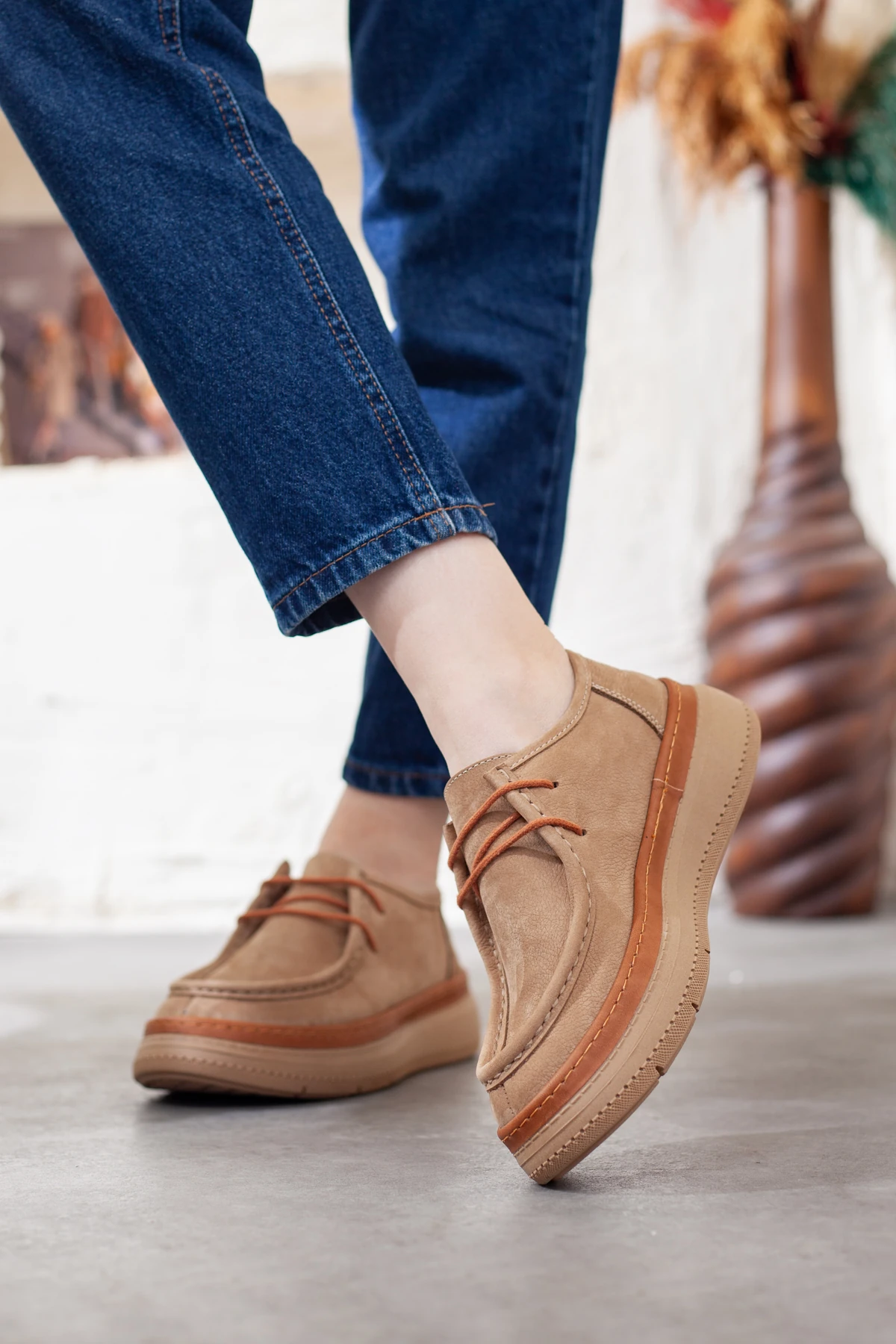 Mammamia Hakiki Deri Casual Ayakkabı