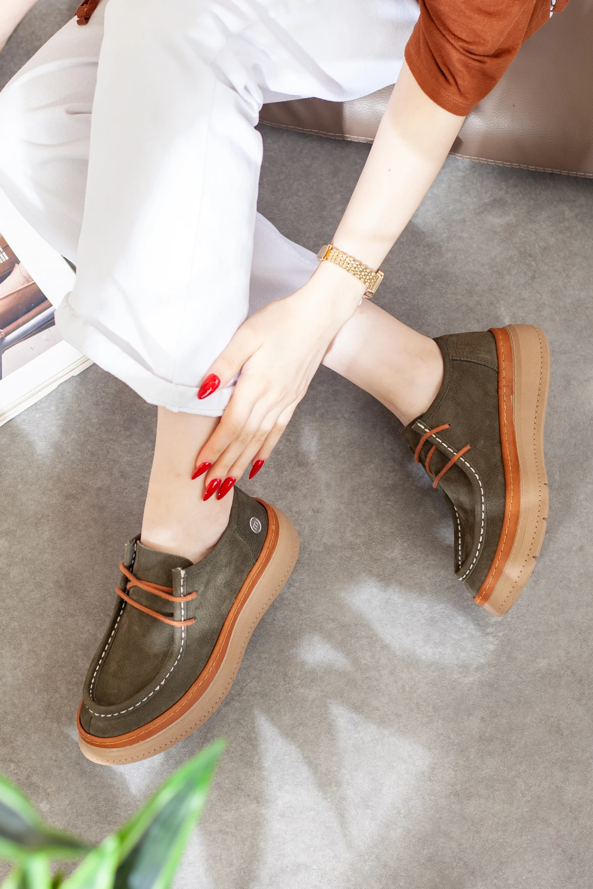 Mammamia Hakiki Deri Casual Ayakkabı