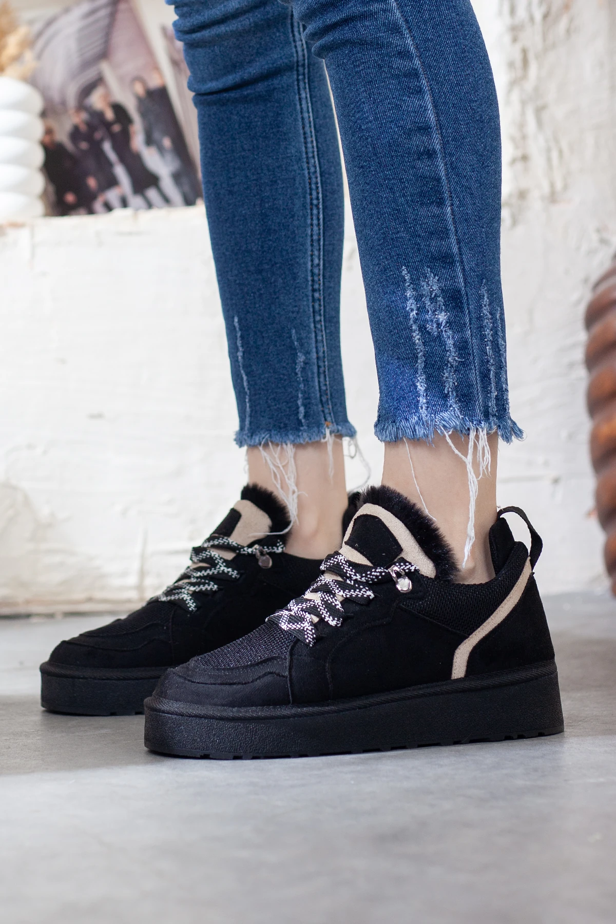 Kadın Bağcıklı Ekstra Rahat Günlük Ayakkabı