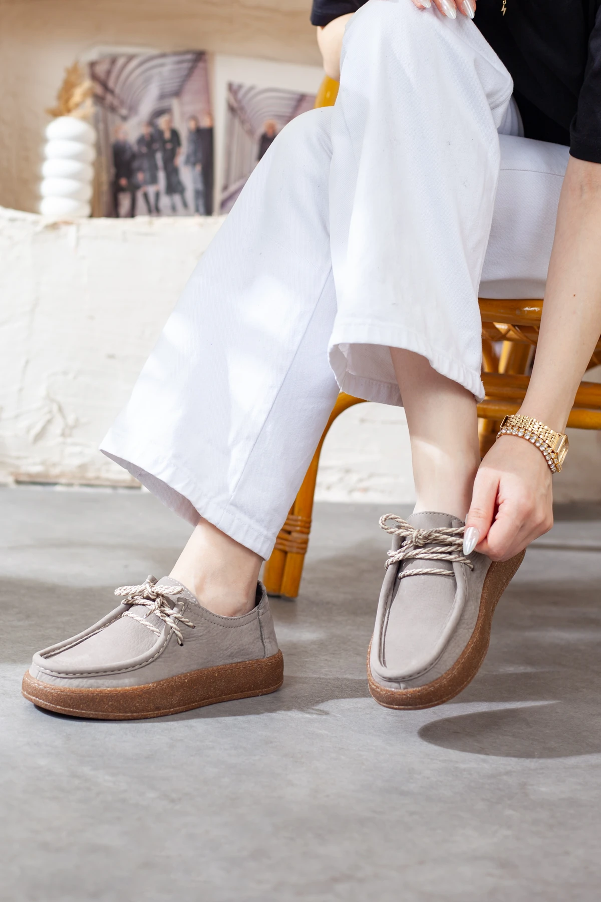 Kadın Hakiki Deri Ekstra Yumuşak Ortopedik Ayakkabı