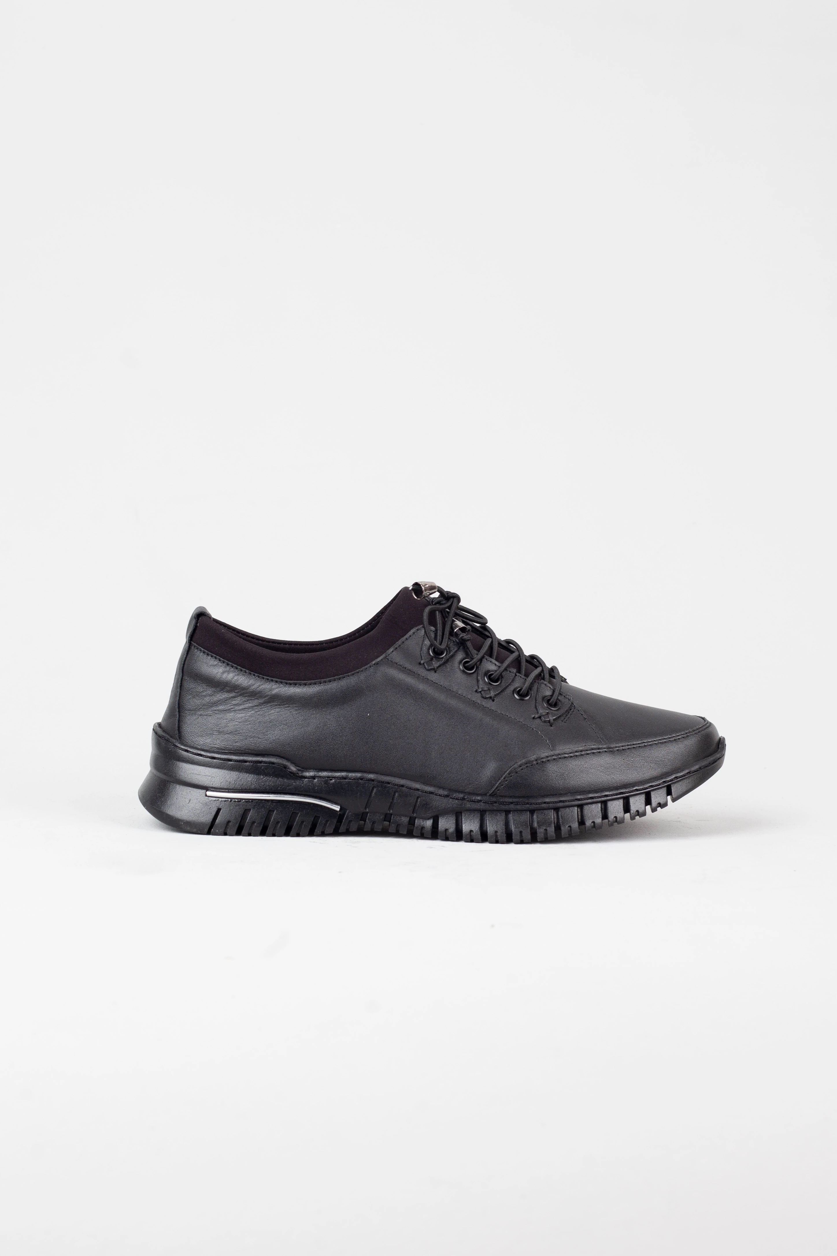 Kadın Hakiki Deri Elastik Bağcıklı ve Rahat Günlük Ayakkabı