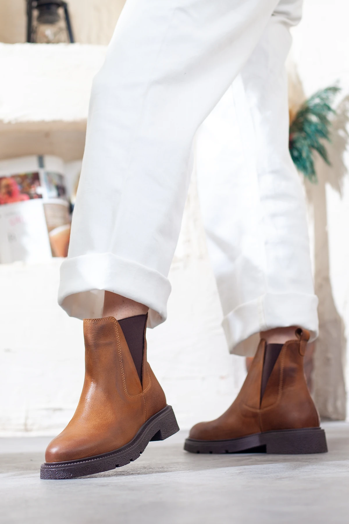 Mammamia Kadın Hakiki Deri Günlük Bot