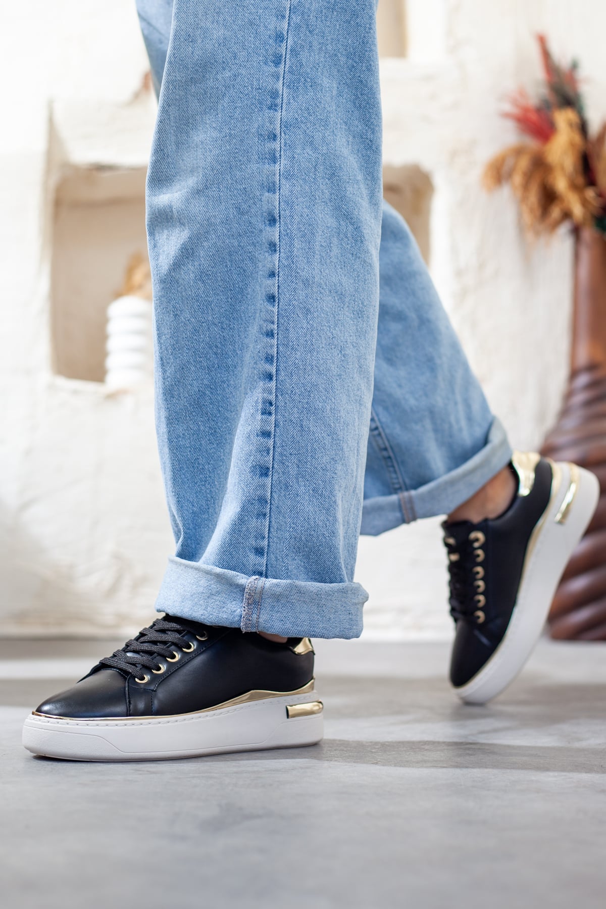 Kadın Günlük Siyah Sneaker