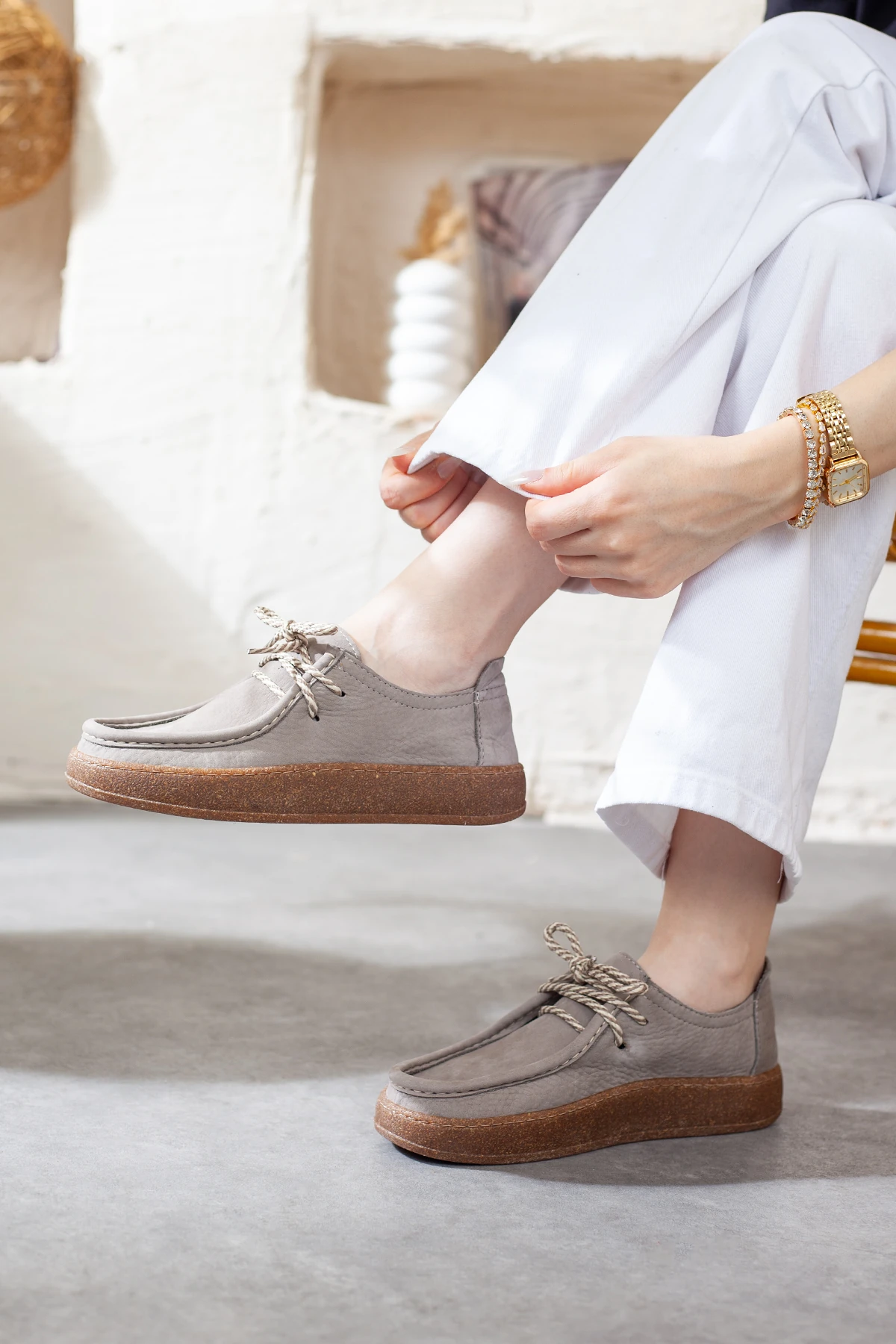 Kadın Hakiki Deri Ekstra Yumuşak Ortopedik Ayakkabı