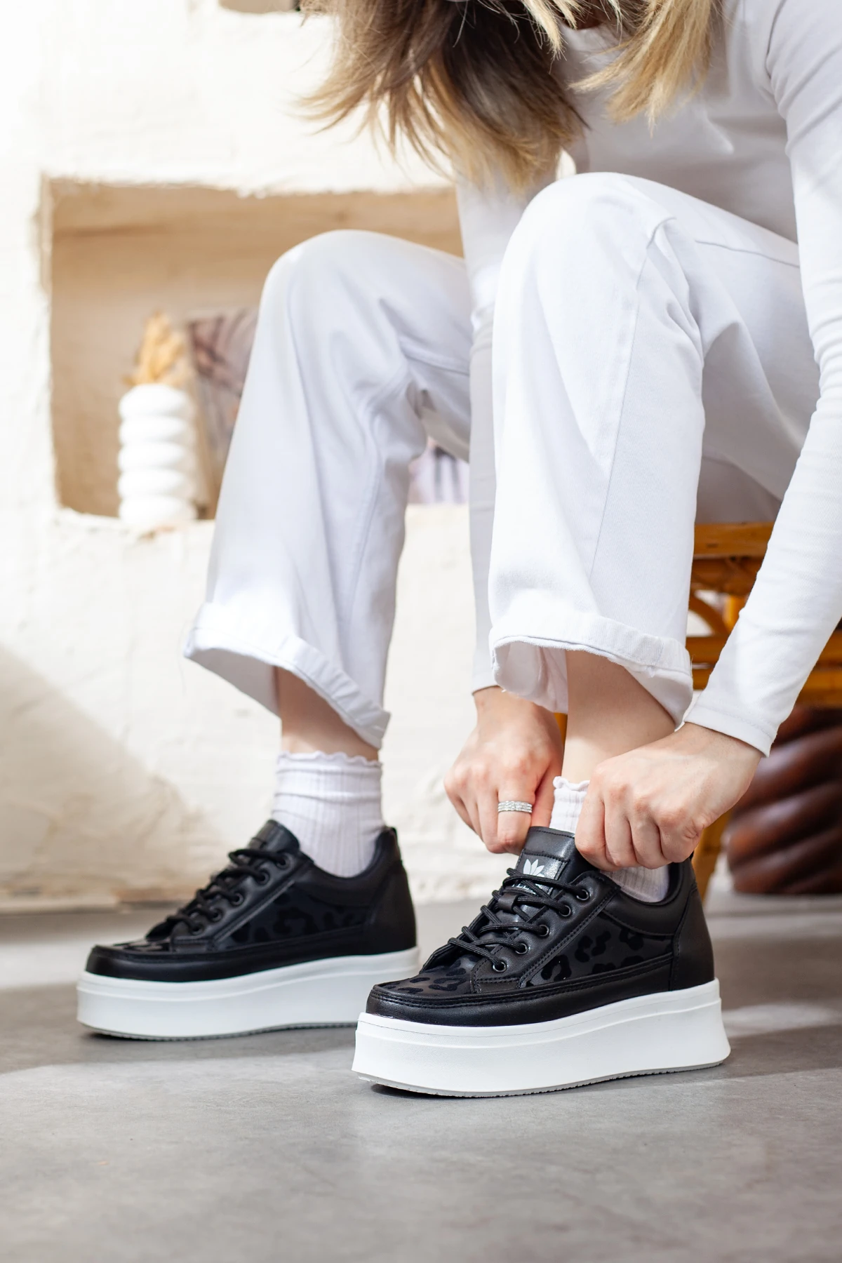 Kadın Kalın Tabanlı Günlük Ayakkabı