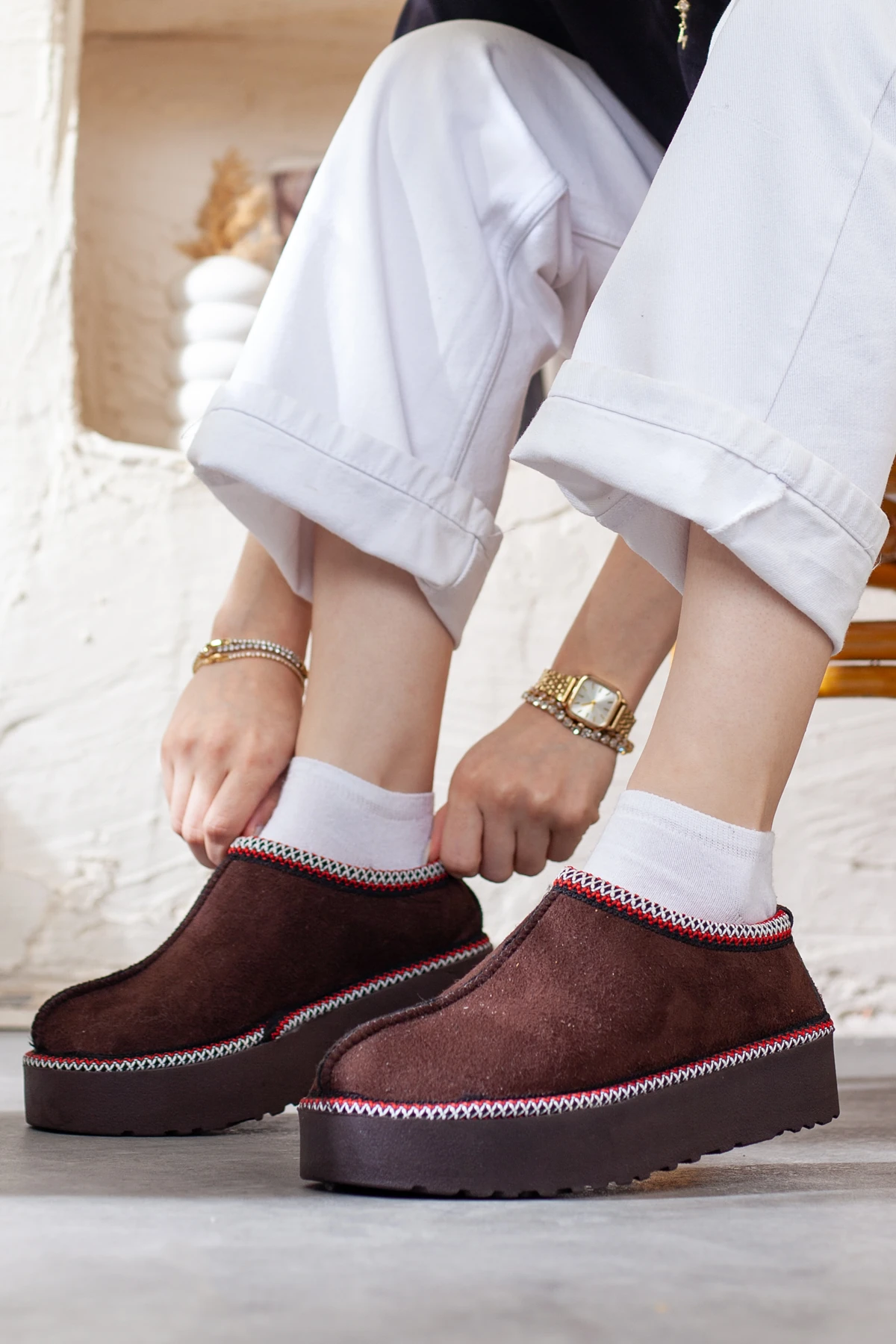 İçi Mifyonlu Ekstra Hafif Ugg Ayakkabı