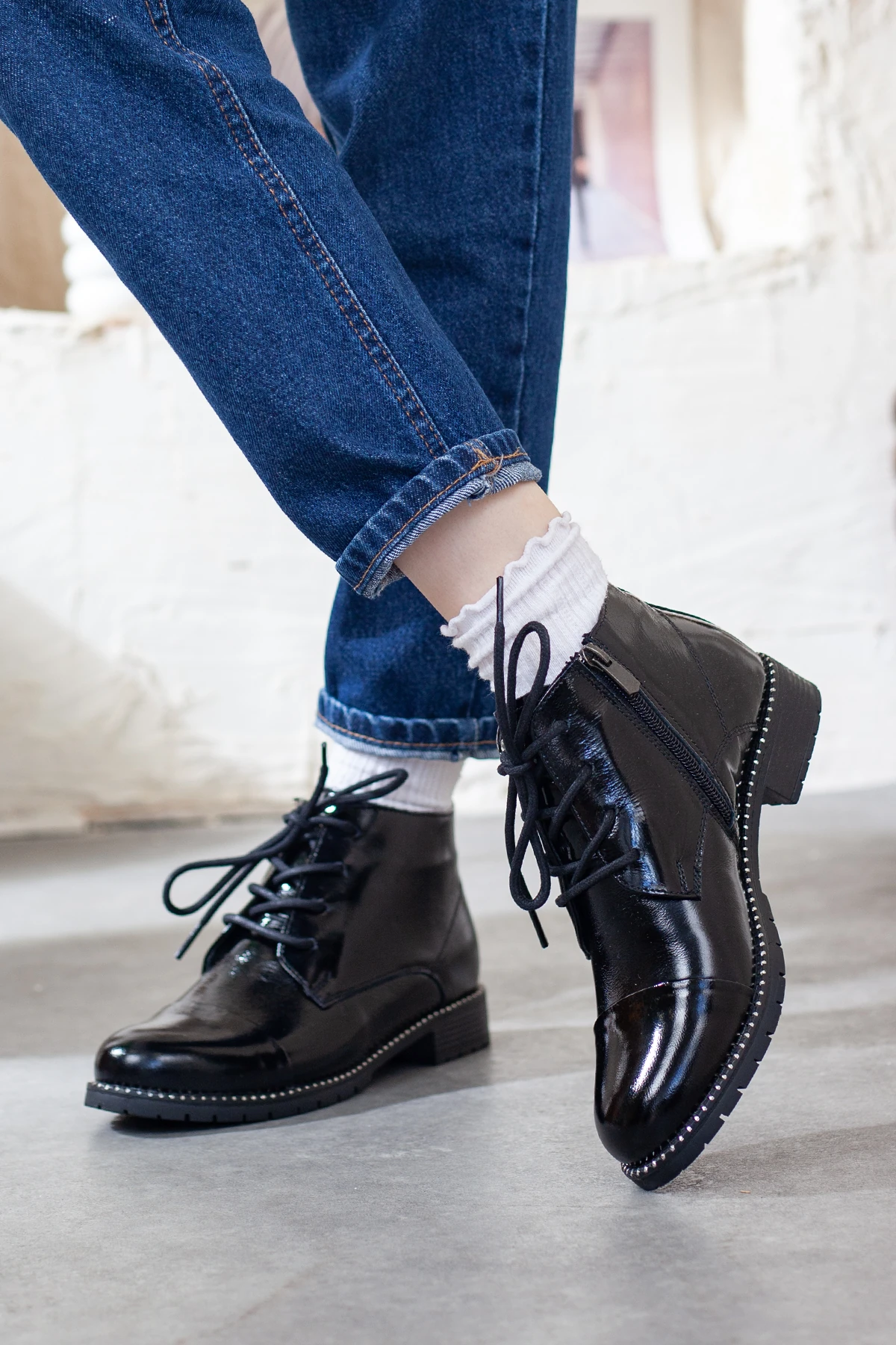 Kadın Hakiki Deri Ekstra Rahat Günlük Bot