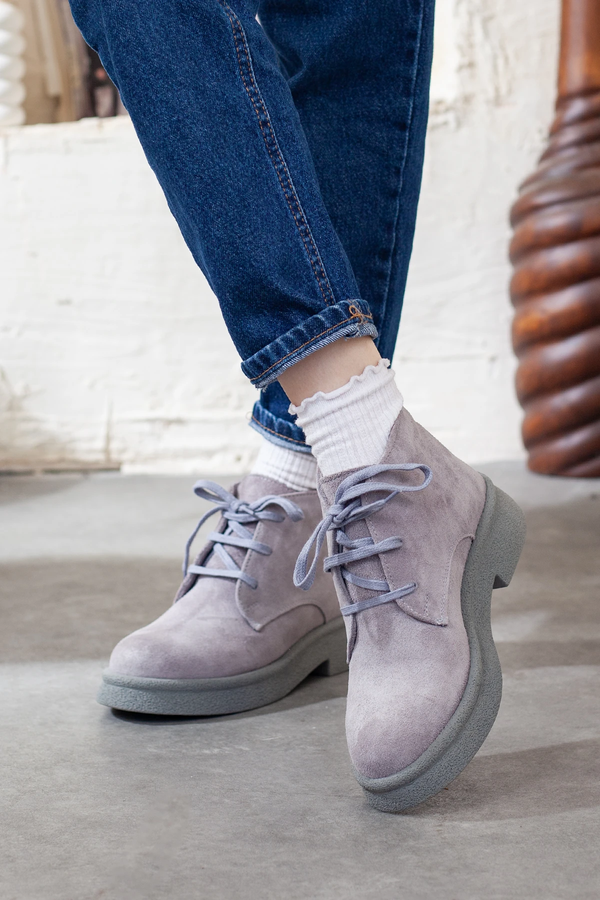 Kadın Hakiki Deri Ekstra Rahat Günlük Bot