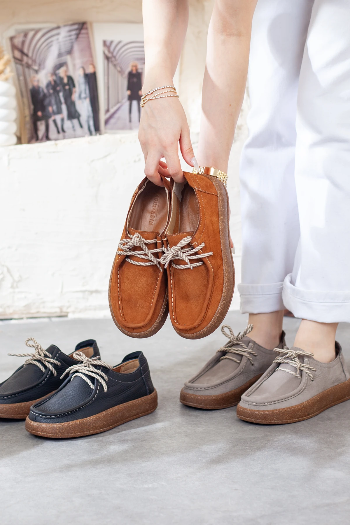 Kadın Hakiki Deri Ekstra Yumuşak Ortopedik Ayakkabı