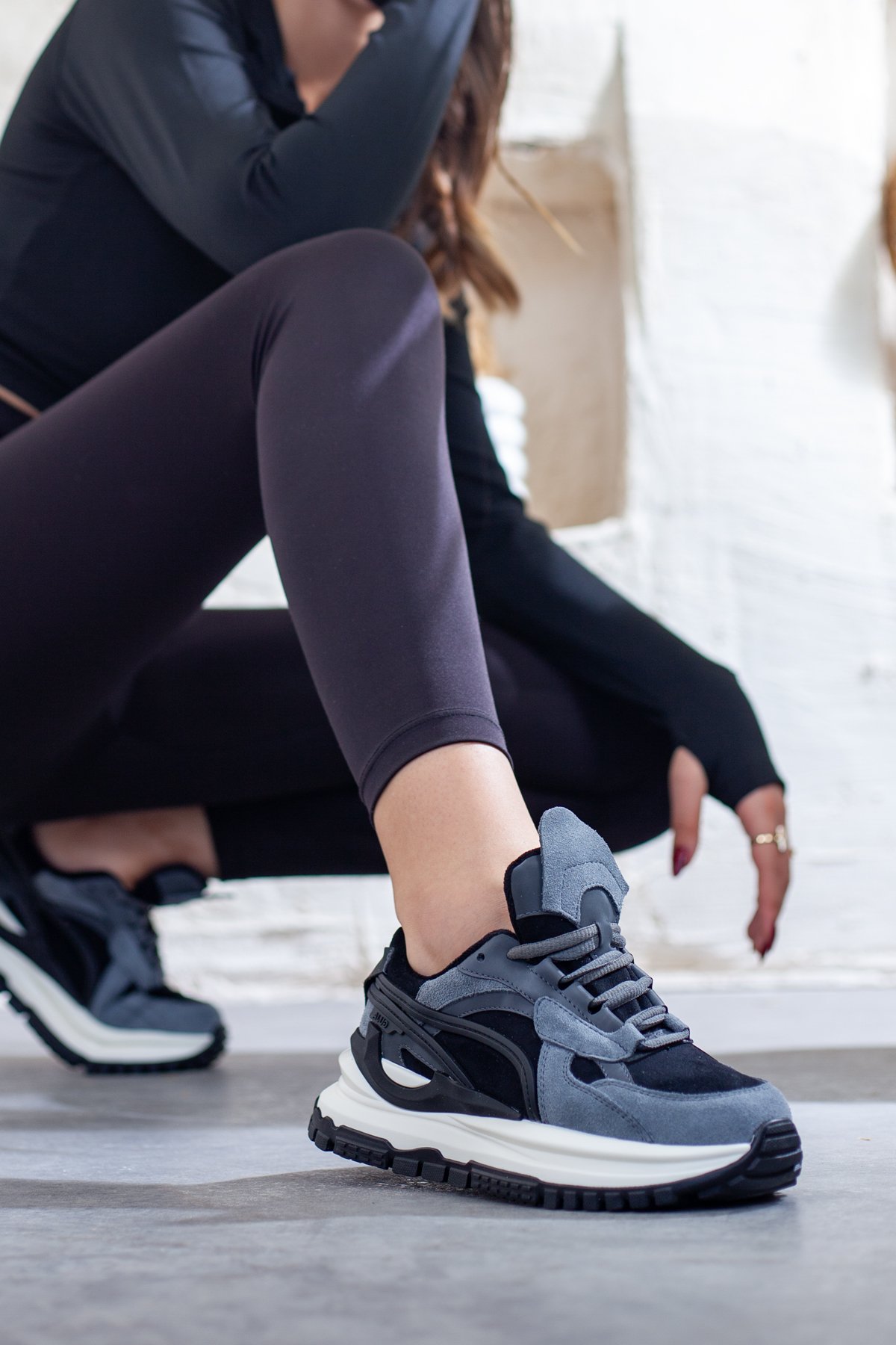 Kadın Kalın Taban Sneaker, Günlük Spor Ayakkabı