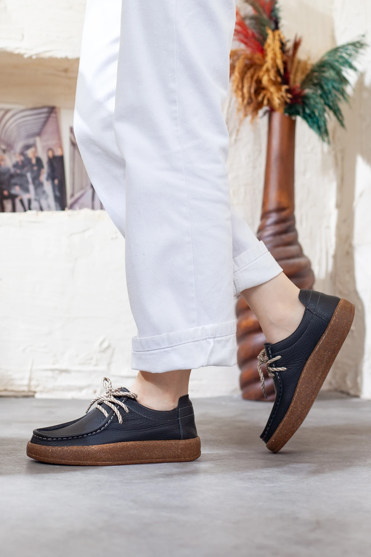 Kadın Hakiki Deri Ekstra Yumuşak Ortopedik Ayakkabı