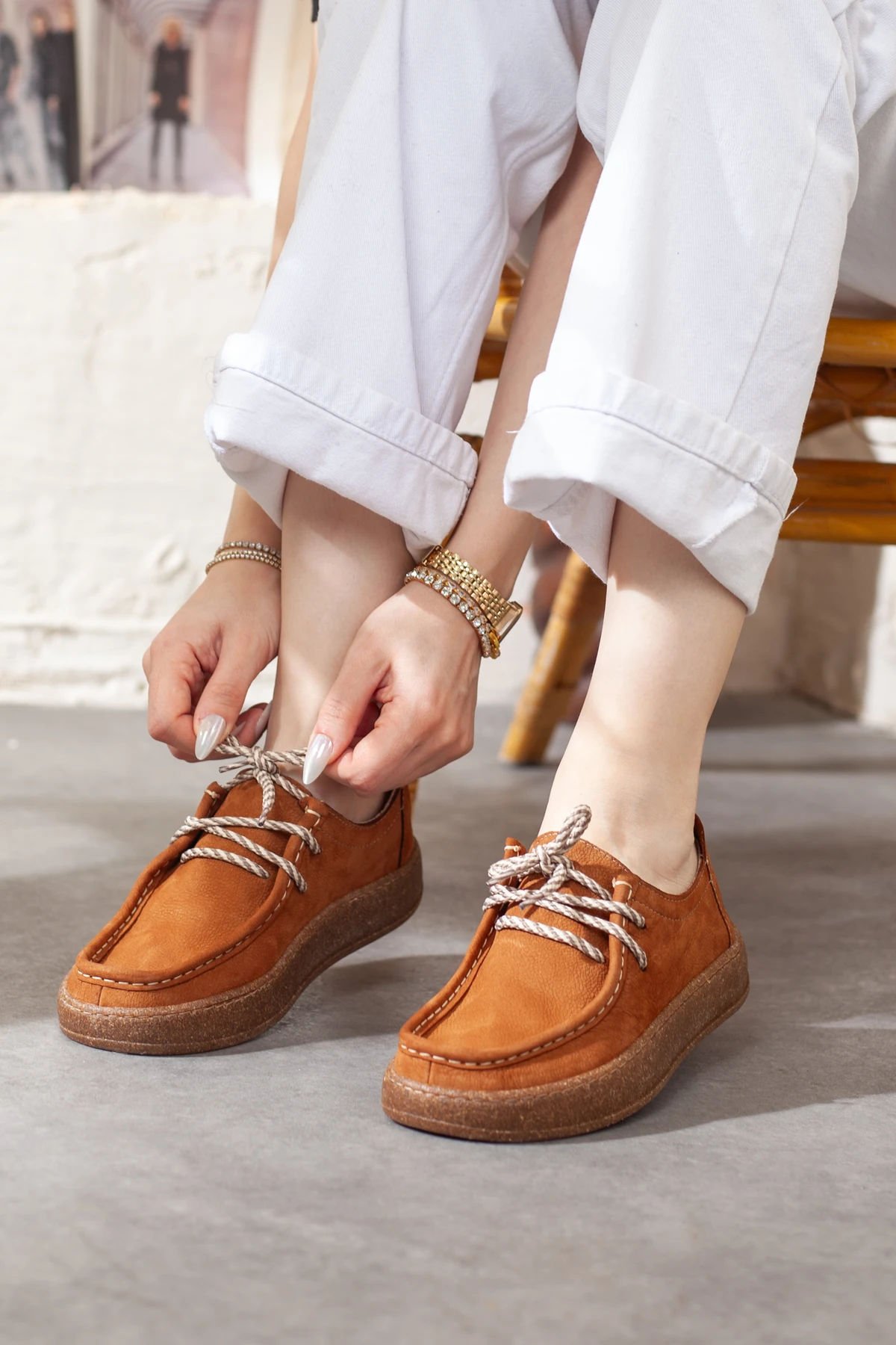 Kadın Hakiki Deri Ekstra Yumuşak Ortopedik Ayakkabı