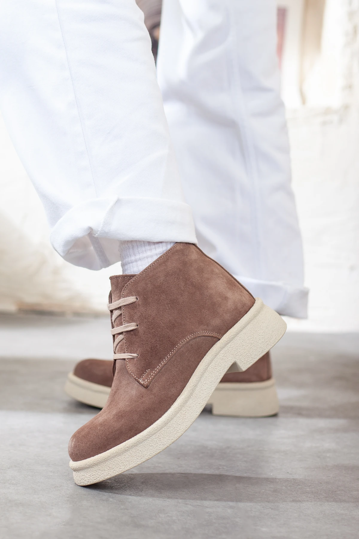 Kadın Hakiki Deri Ekstra Rahat Günlük Bot