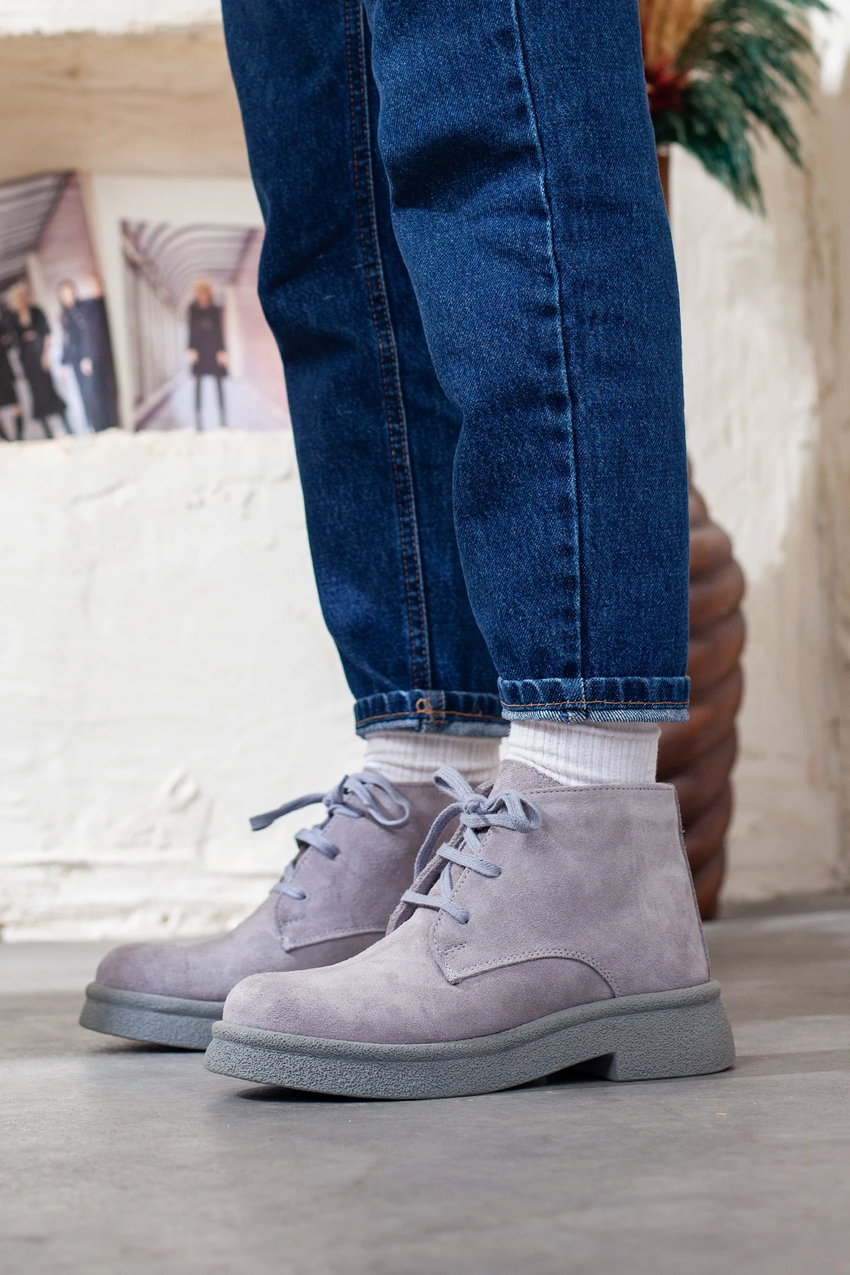 Kadın Hakiki Deri Ekstra Rahat Günlük Bot