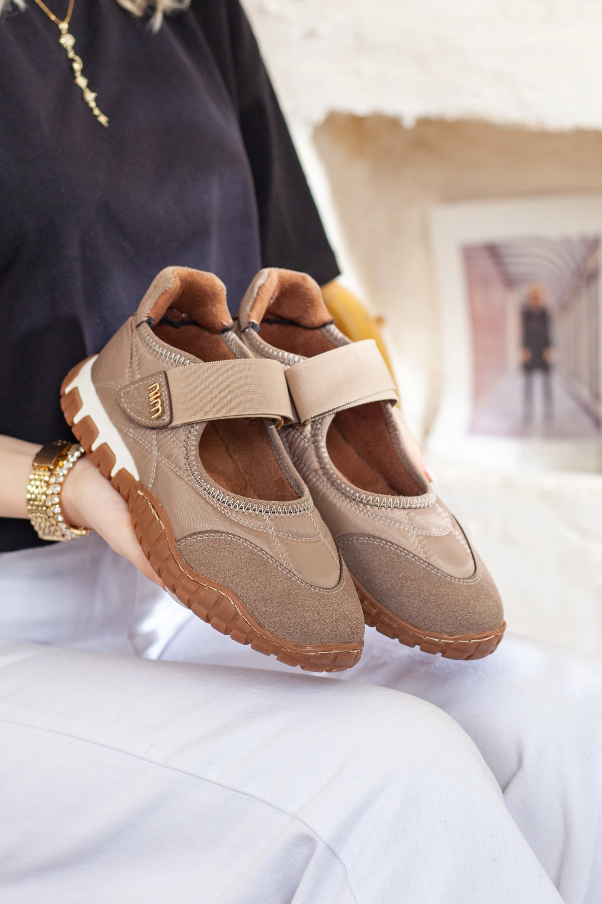 Kadın Ekstra Rahat Cırtlı Günlük Ayakkabı