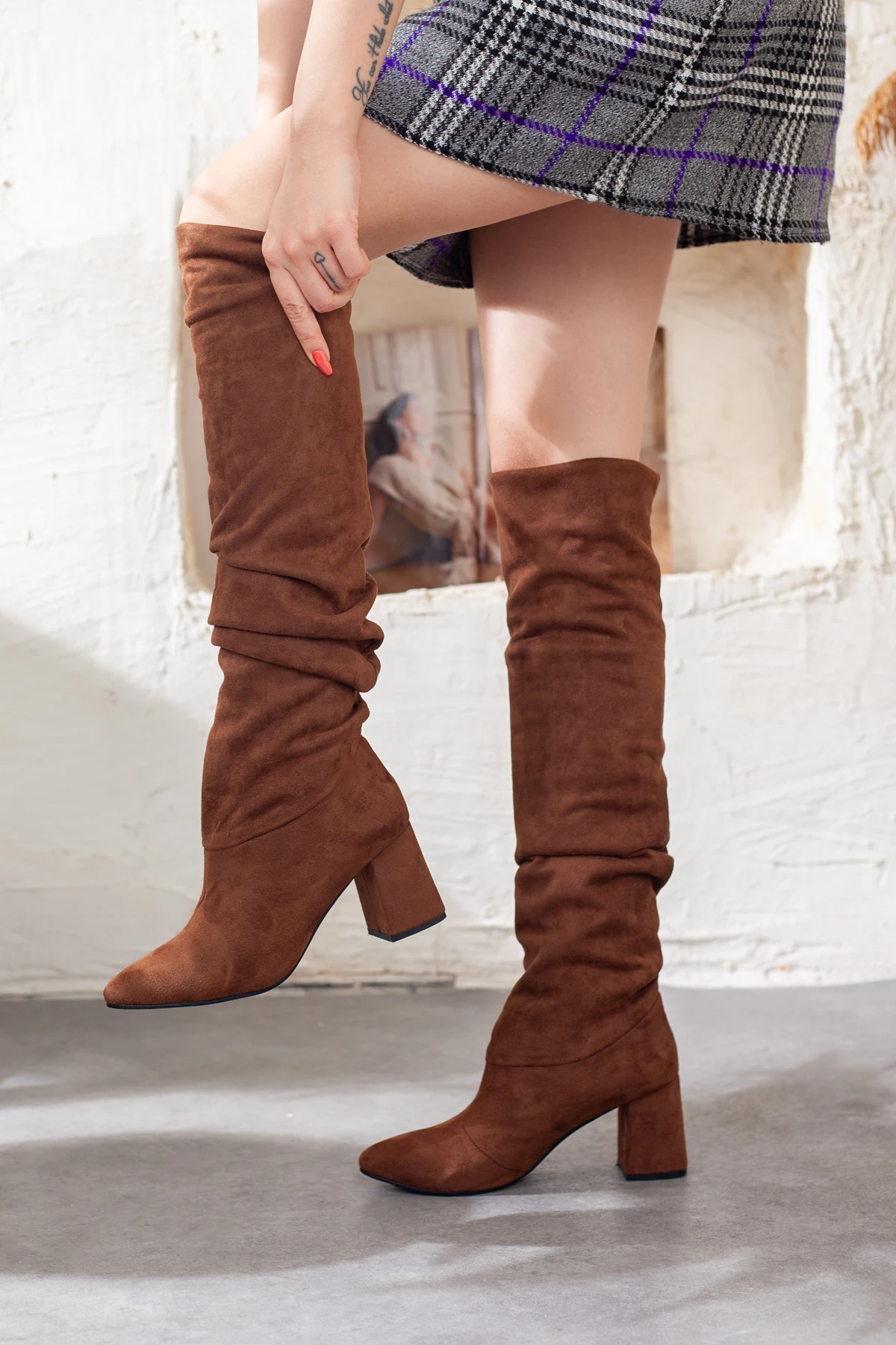 Kadın Körüklü Topuklu Çizme