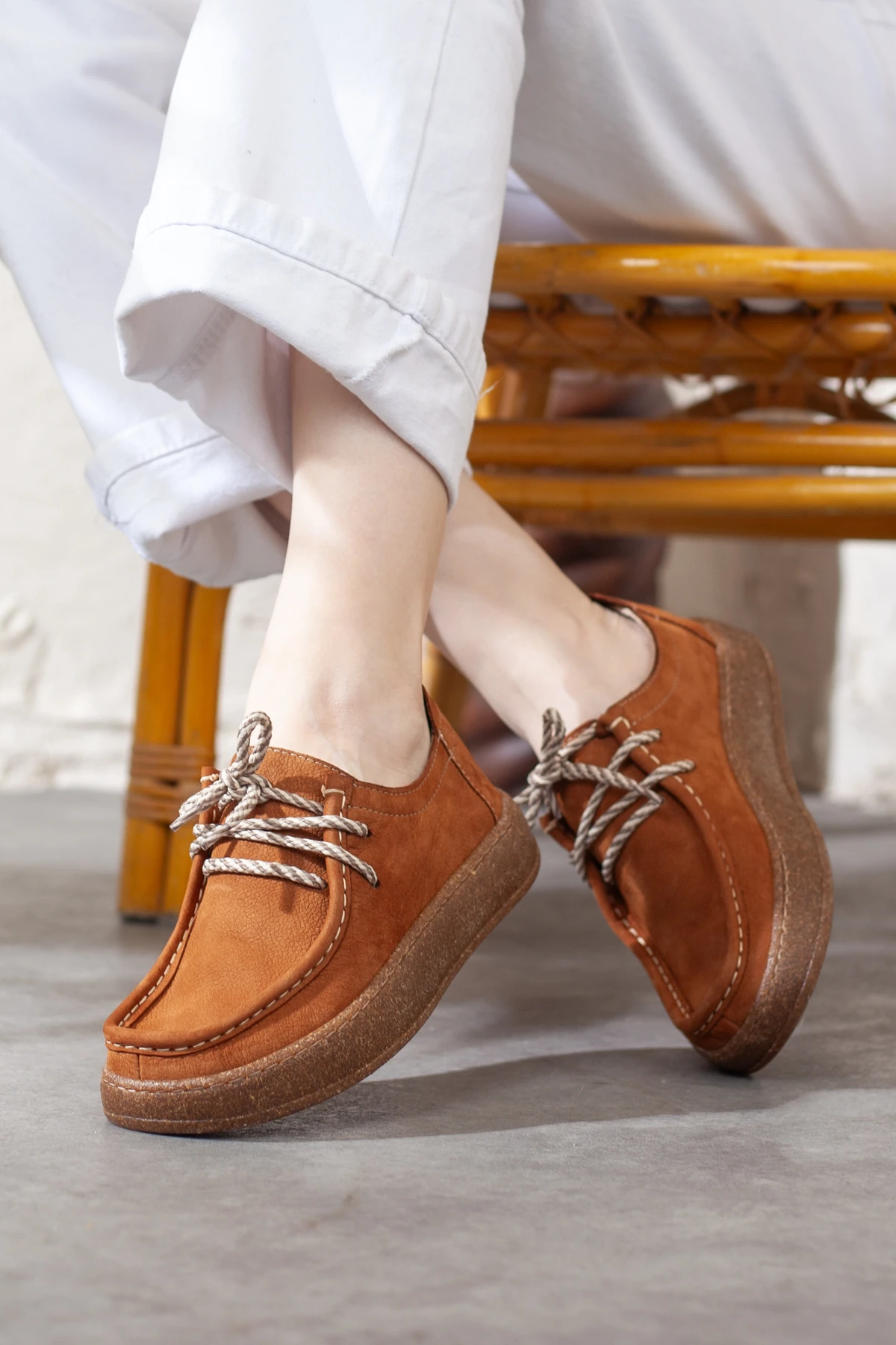 Kadın Hakiki Deri Ekstra Yumuşak Ortopedik Ayakkabı