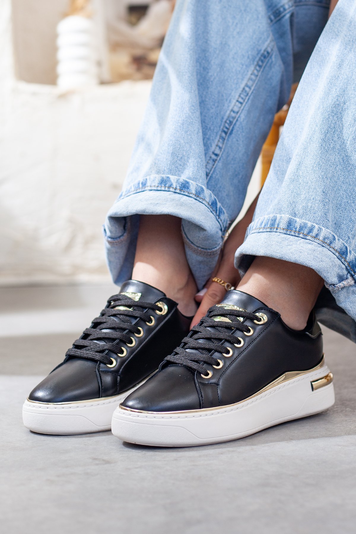 Kadın Günlük Siyah Sneaker