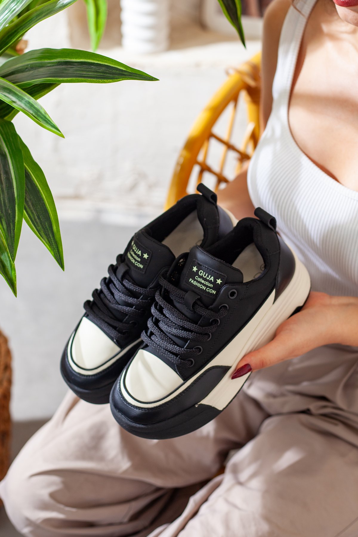 Kadın Kalın Taban Esktra Rahat Sneaker
