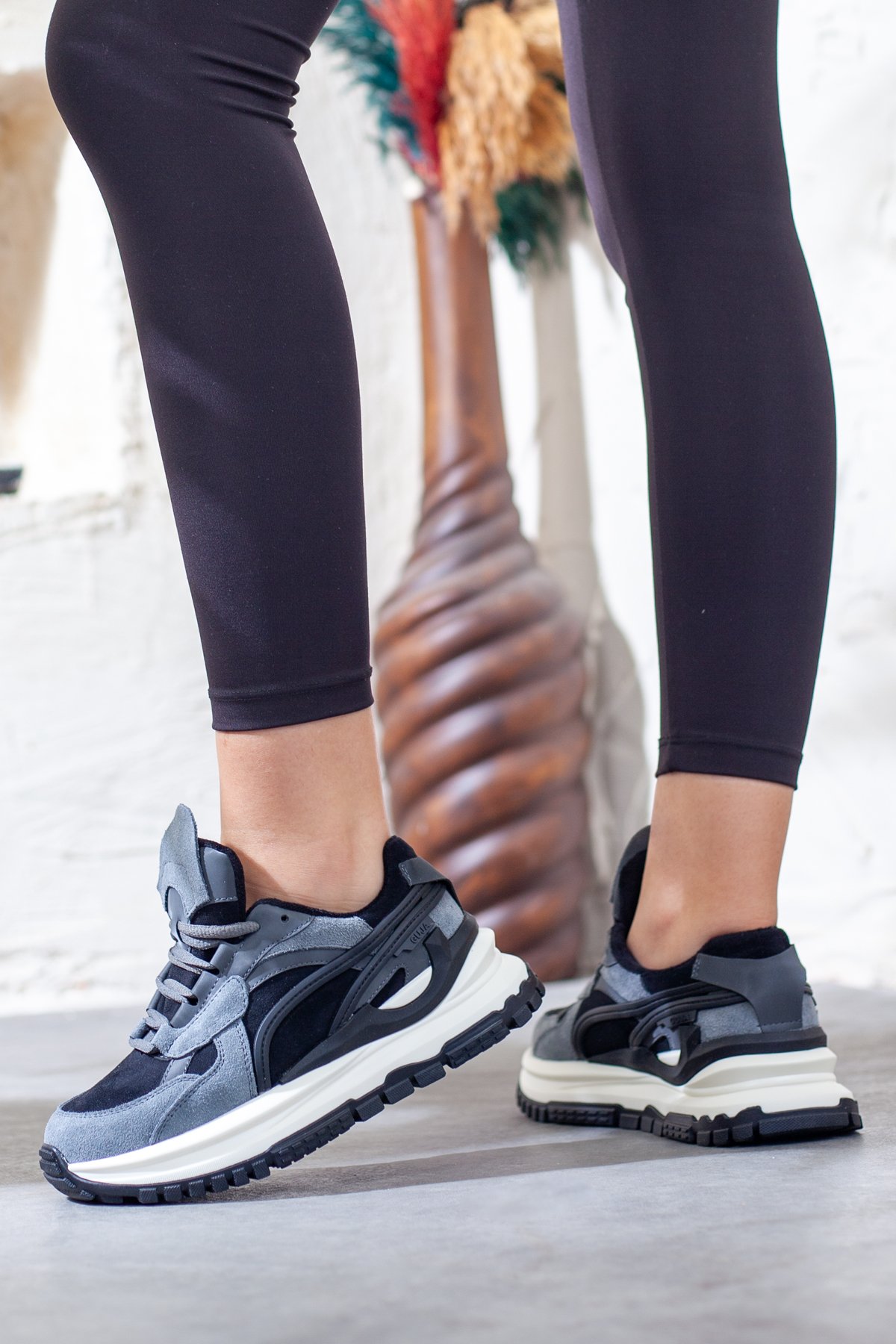 Kadın Kalın Taban Sneaker, Günlük Spor Ayakkabı