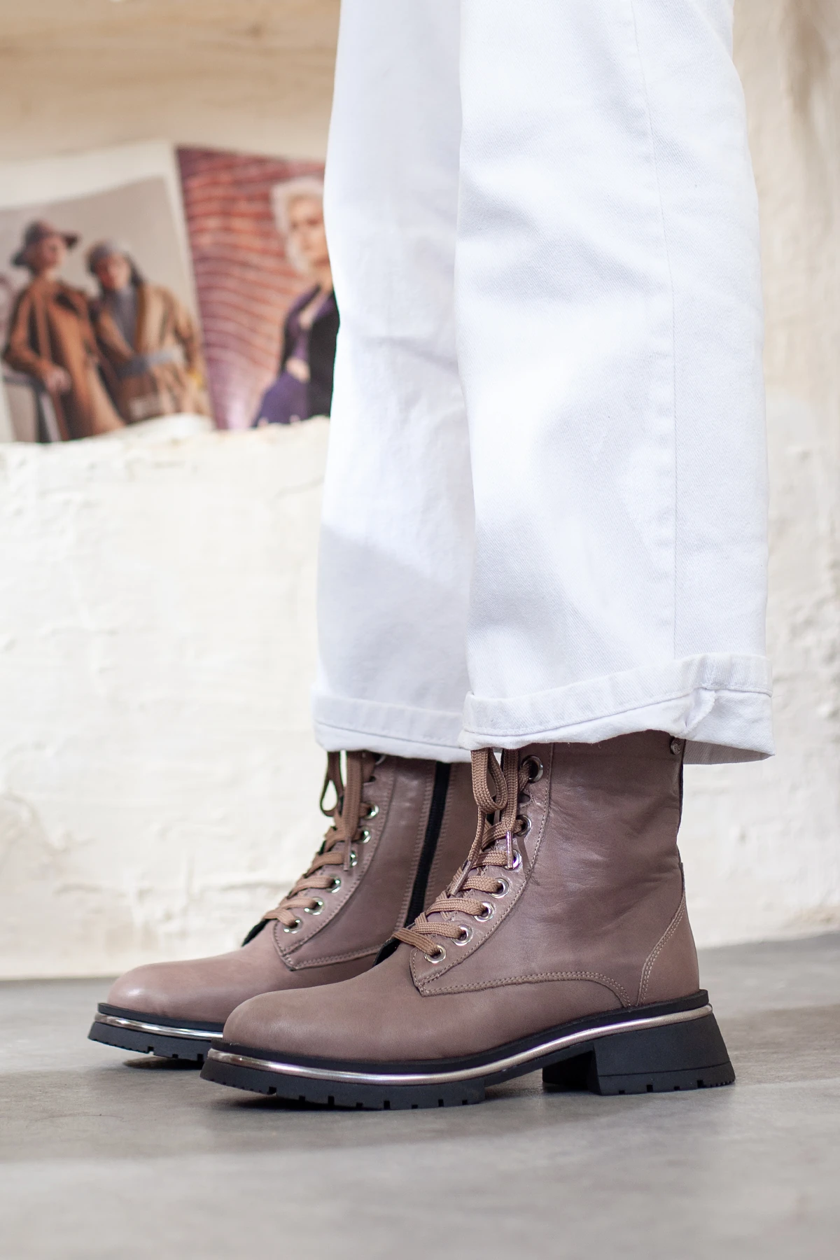 Mammamia Hakiki Deri Ekstra Rahat Kaymaz Taban Kadın Günlük Bot