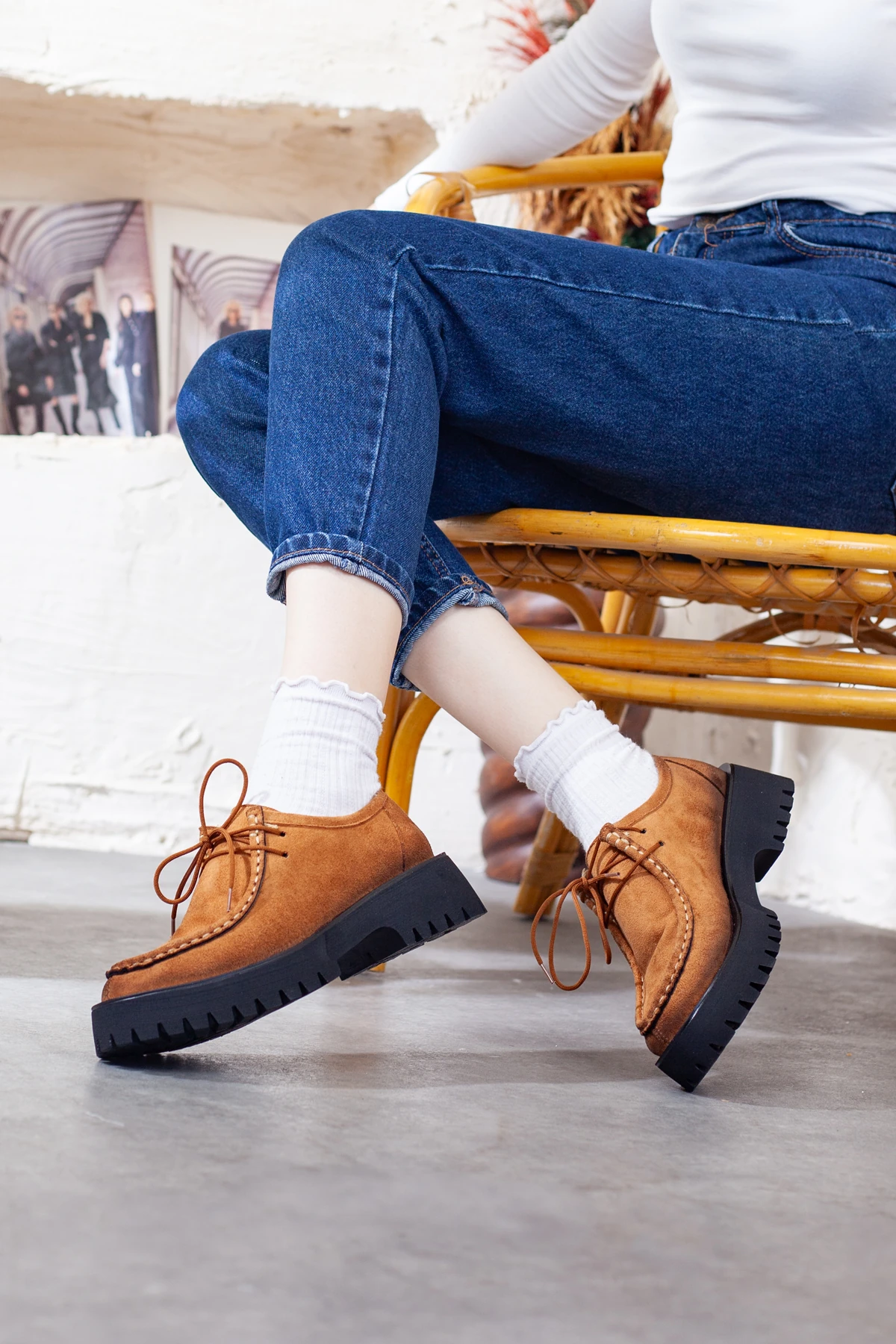 Kadın Bağcıklı Casual Ayakkabı