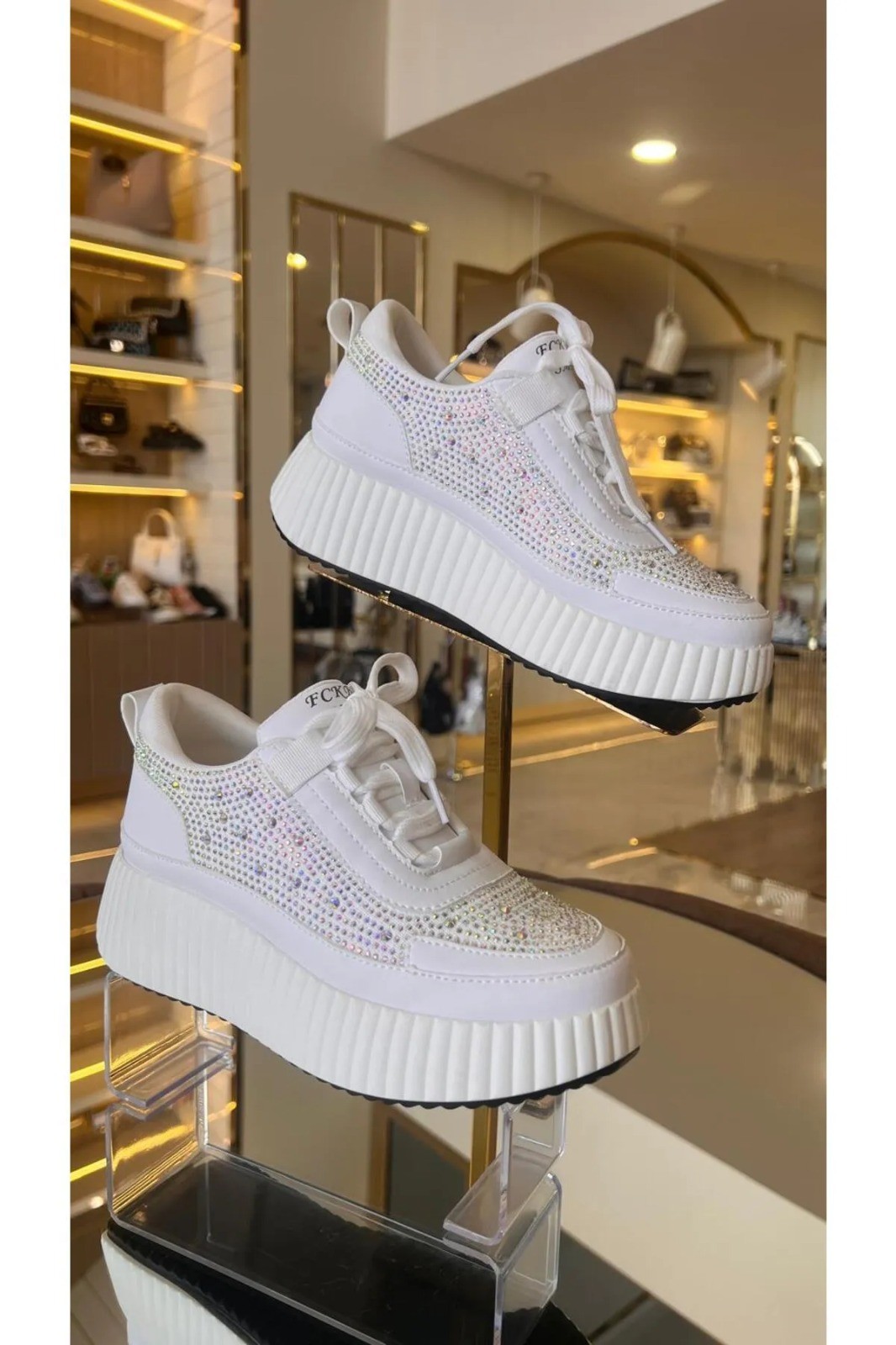 K225-0005 Taşlı Kadın Spor Ayakkabı