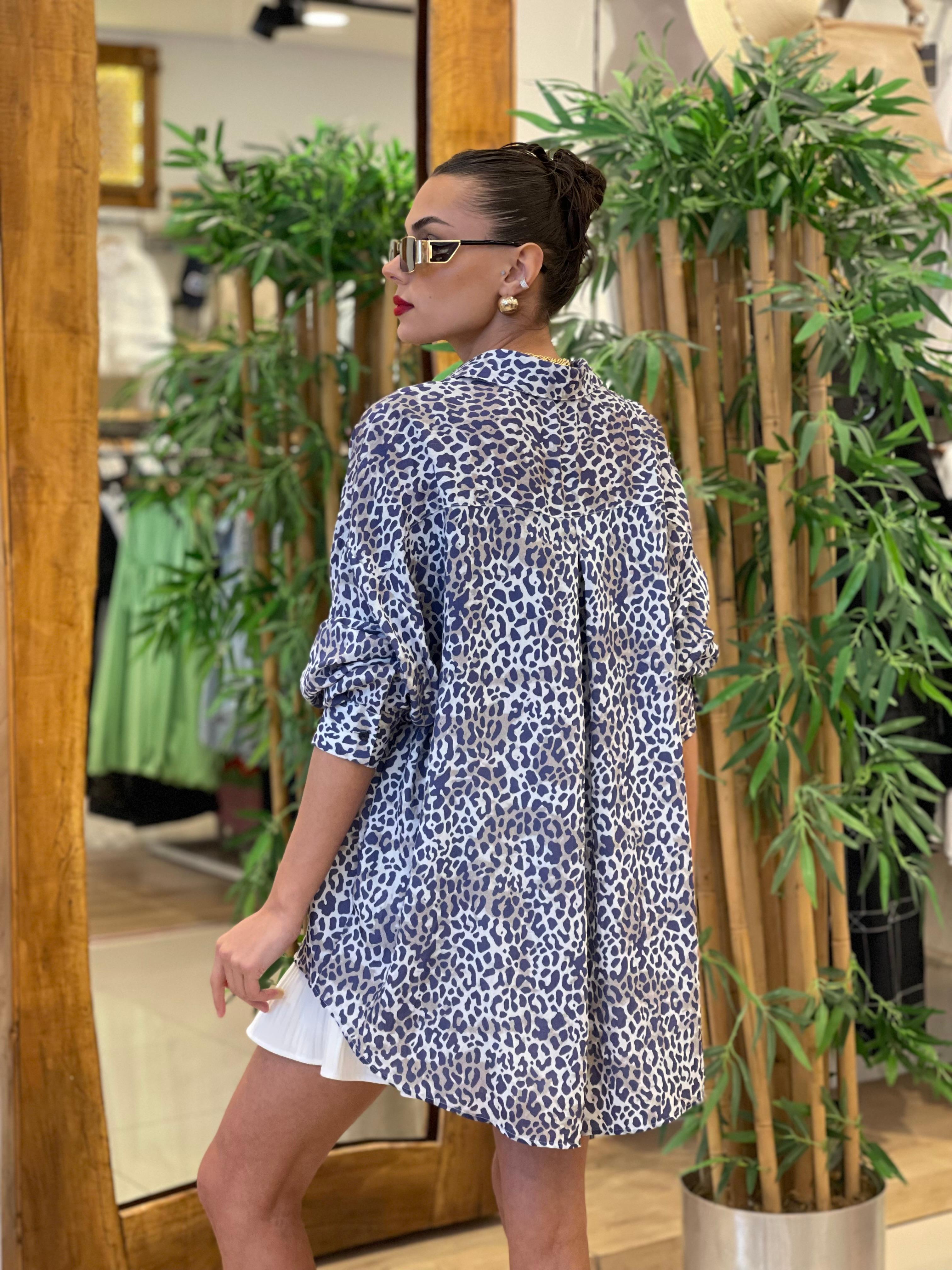 0282 LEOPAR DESENLİ GÖMLEK