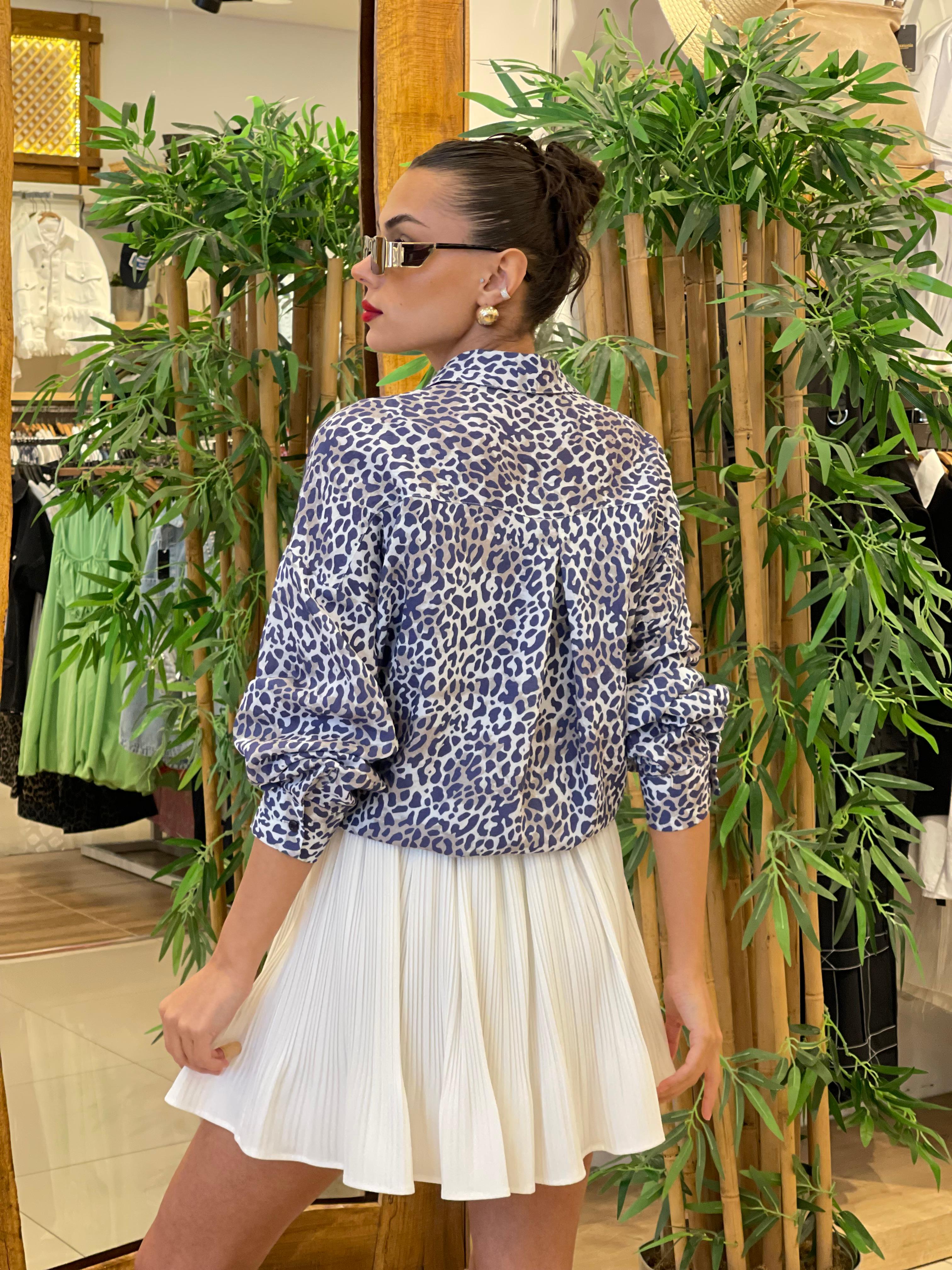 0282 LEOPAR DESENLİ GÖMLEK