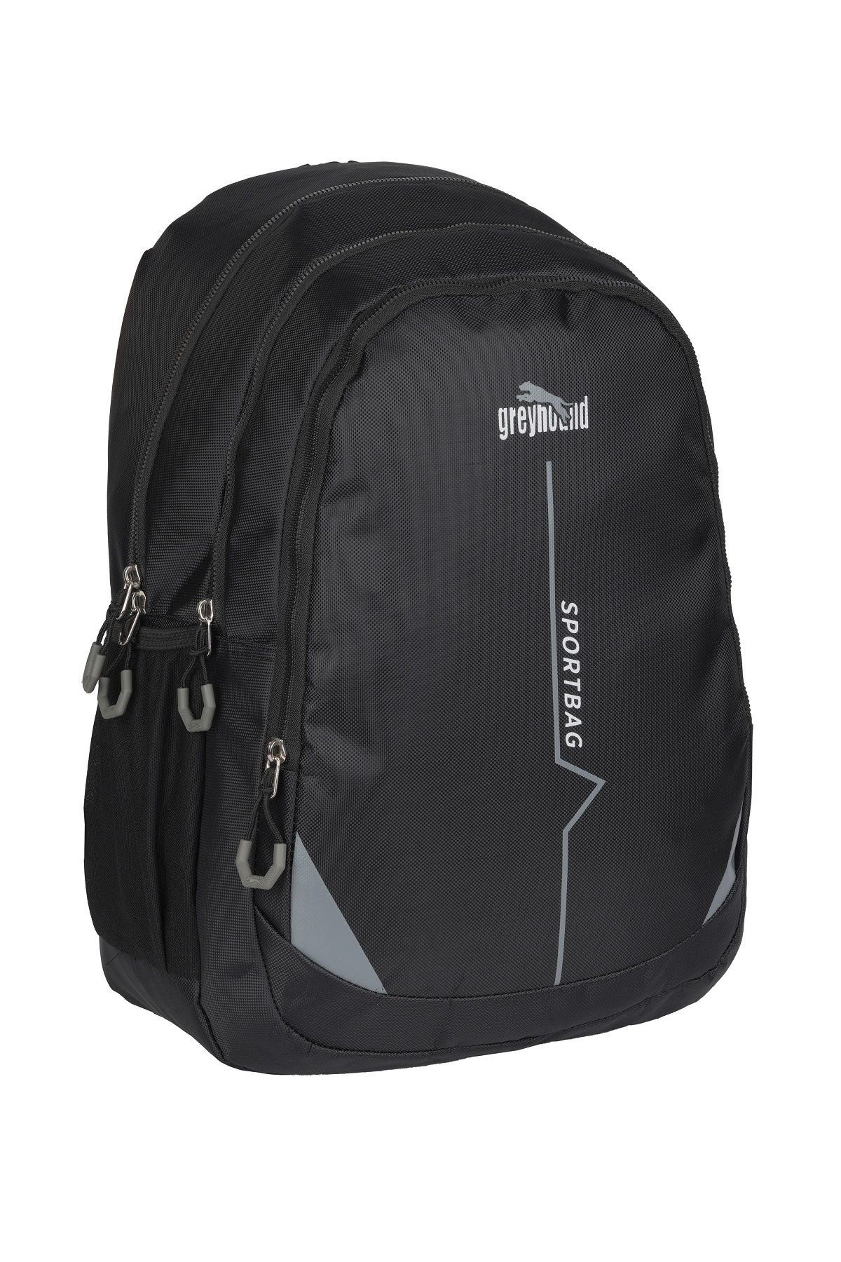 Greyhound 45 Cm Boya Sahip Büyük Boy 3 Bölmeli Sportbag Ekonomik Fiyatlı Okul Sırt Çantası - Gri