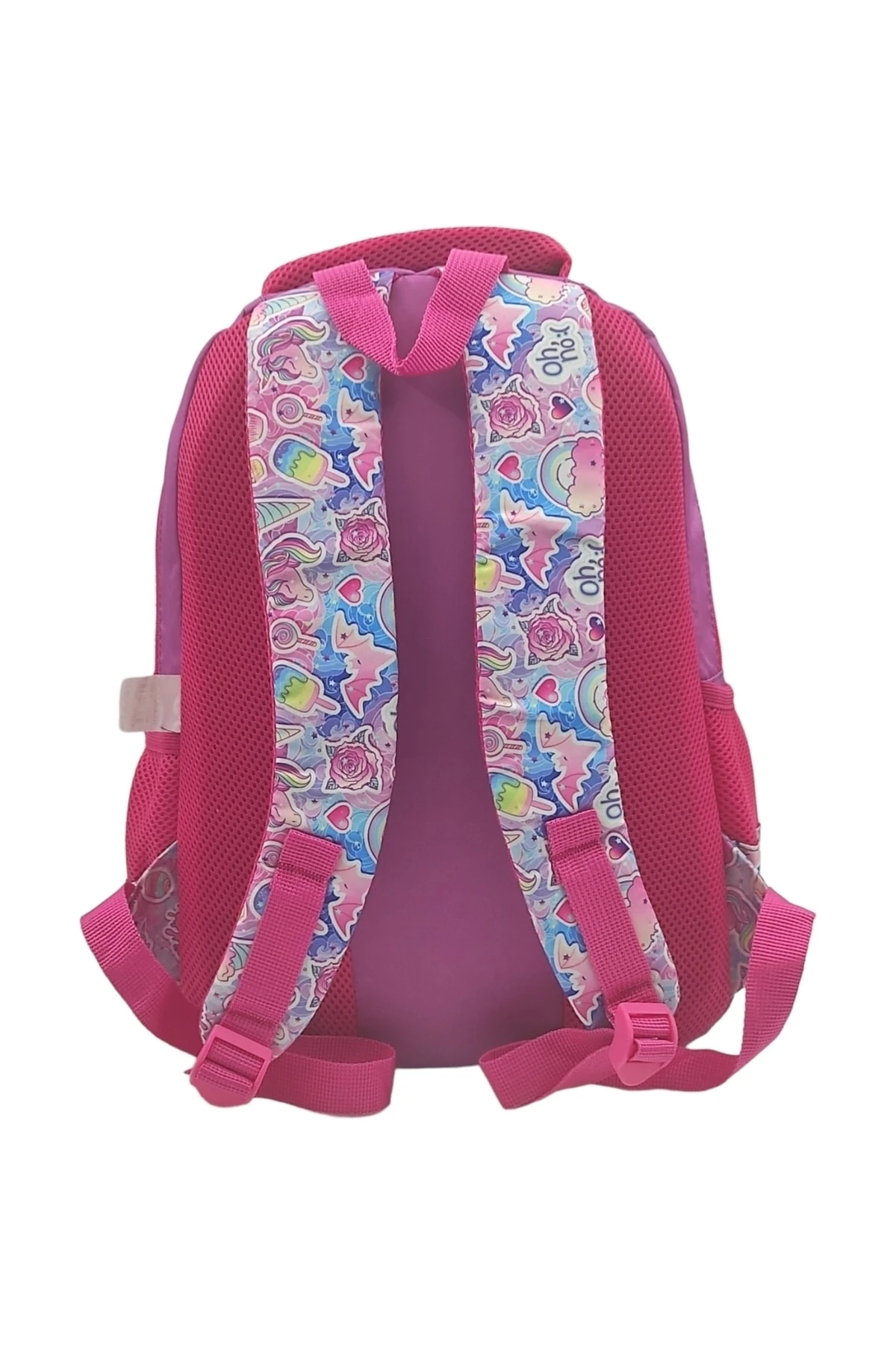 Canlı Renk Ve Farklı Figürleriyle İlköğretim Okul Sırt Çantası+Beslenme Çantası 2'li Takım