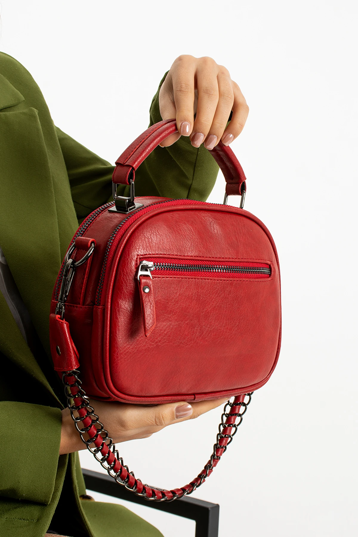 Mega Polo 4 Bölmeli Astarlı Orta Boy Omuz Çantası