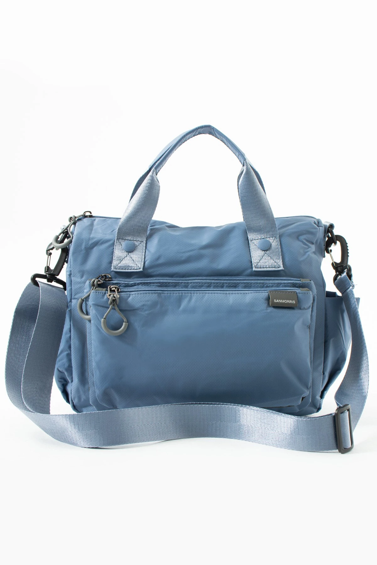 San Morris Kadın 4 Bölmeli Paraşüt Kumaş Ayarlanabilir Çapraz Askılı El Ve Omuz Çantası