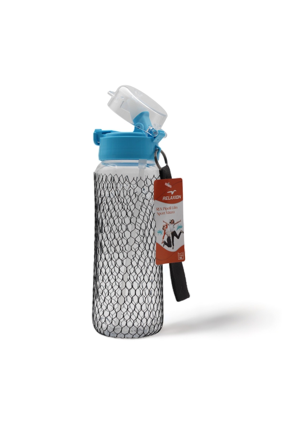 Relaxion Isıya ve Darbeye Dayanıklı Sızdırmaz Pipetli 700 Ml Lüx Su Matarası