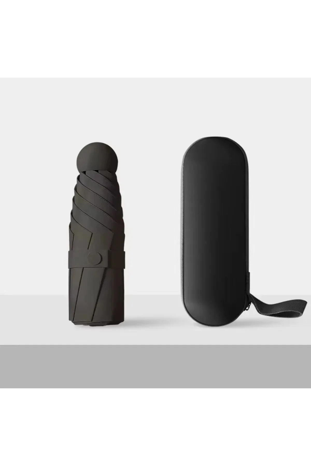 Özel Kılıflı Siyah Şemsiye (KAPSÜL ŞEMSİYE) - Siyah