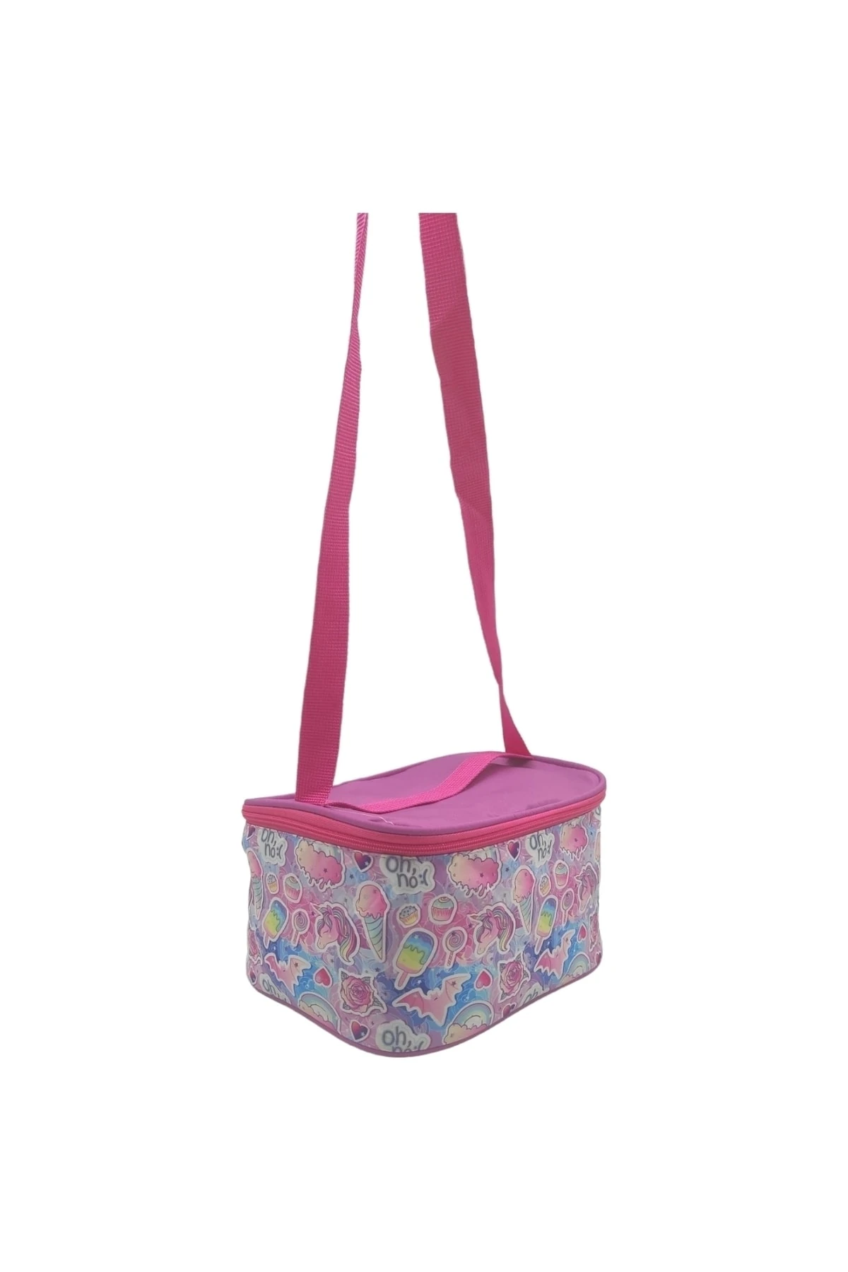 Canlı Renk Ve Farklı Figürleriyle İlköğretim Okul Sırt Çantası+Beslenme Çantası 2'li Takım