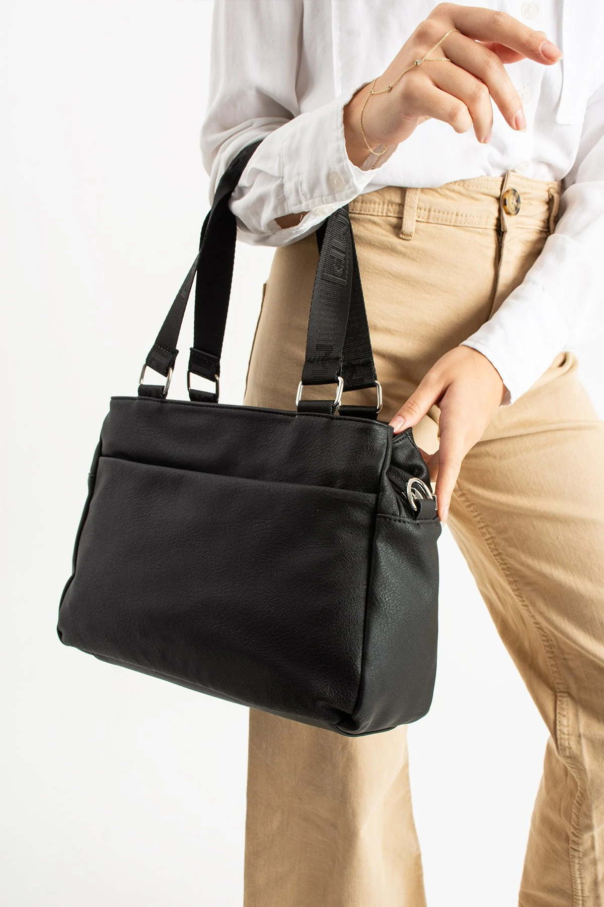 Yumuşak Suni Deri El ve Ayarlanabilir Omuz Askılı Kadın Omuz Çantası