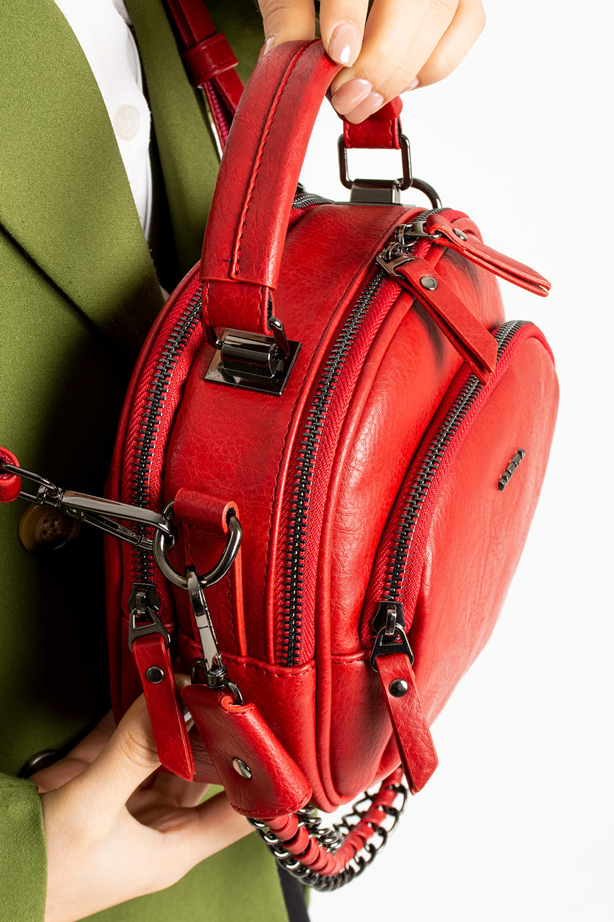 Mega Polo 4 Bölmeli Astarlı Orta Boy Omuz Çantası