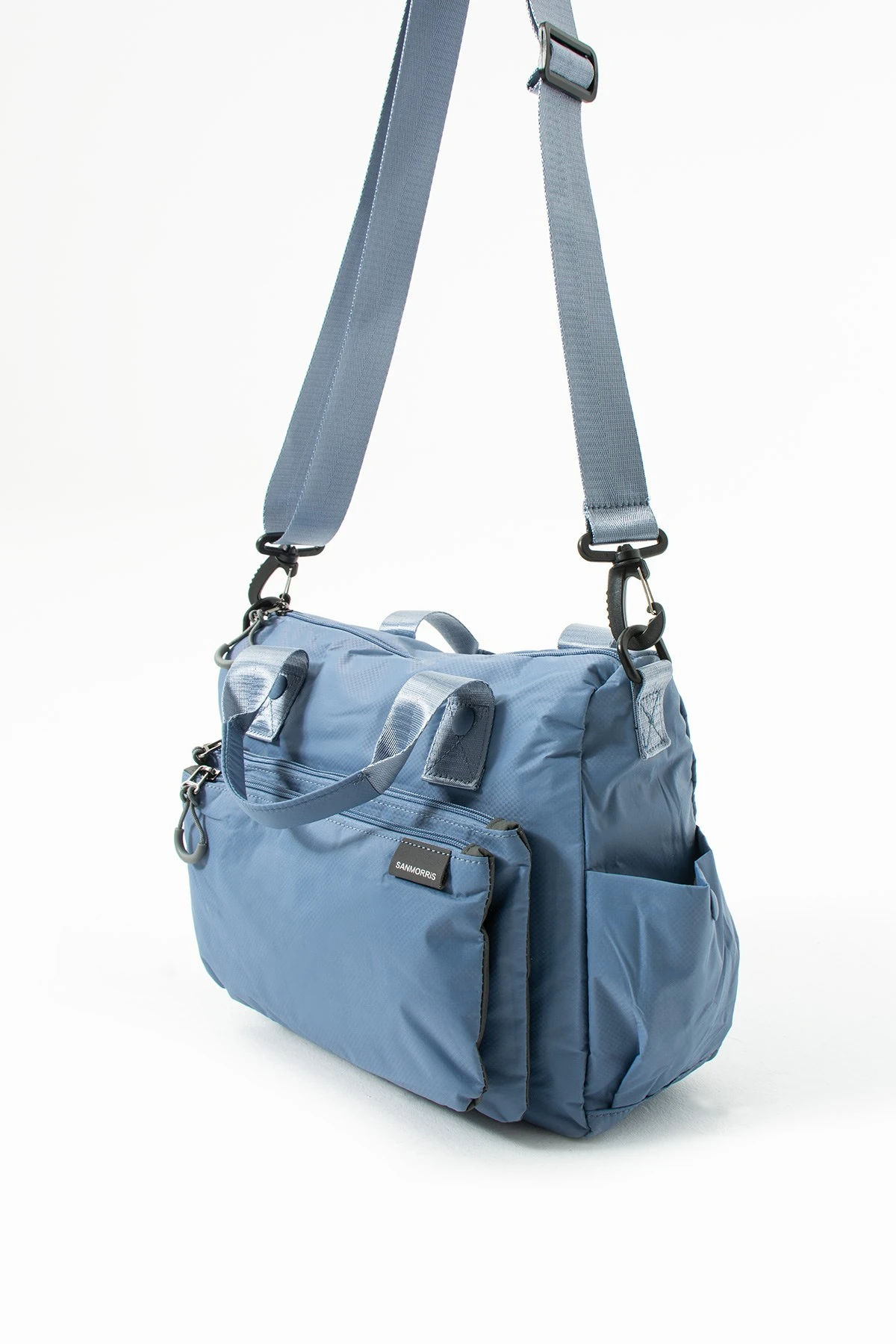 San Morris Kadın 4 Bölmeli Paraşüt Kumaş Ayarlanabilir Çapraz Askılı El Ve Omuz Çantası