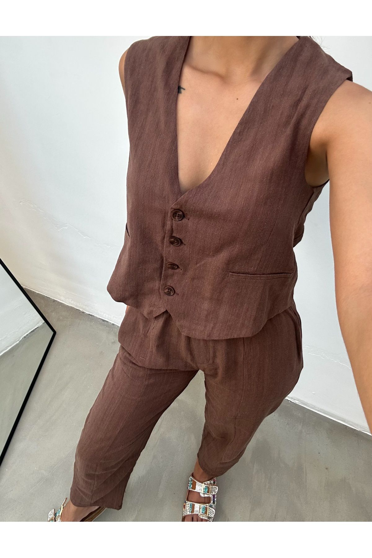 Yelek Pantolon Alt Üst Takım