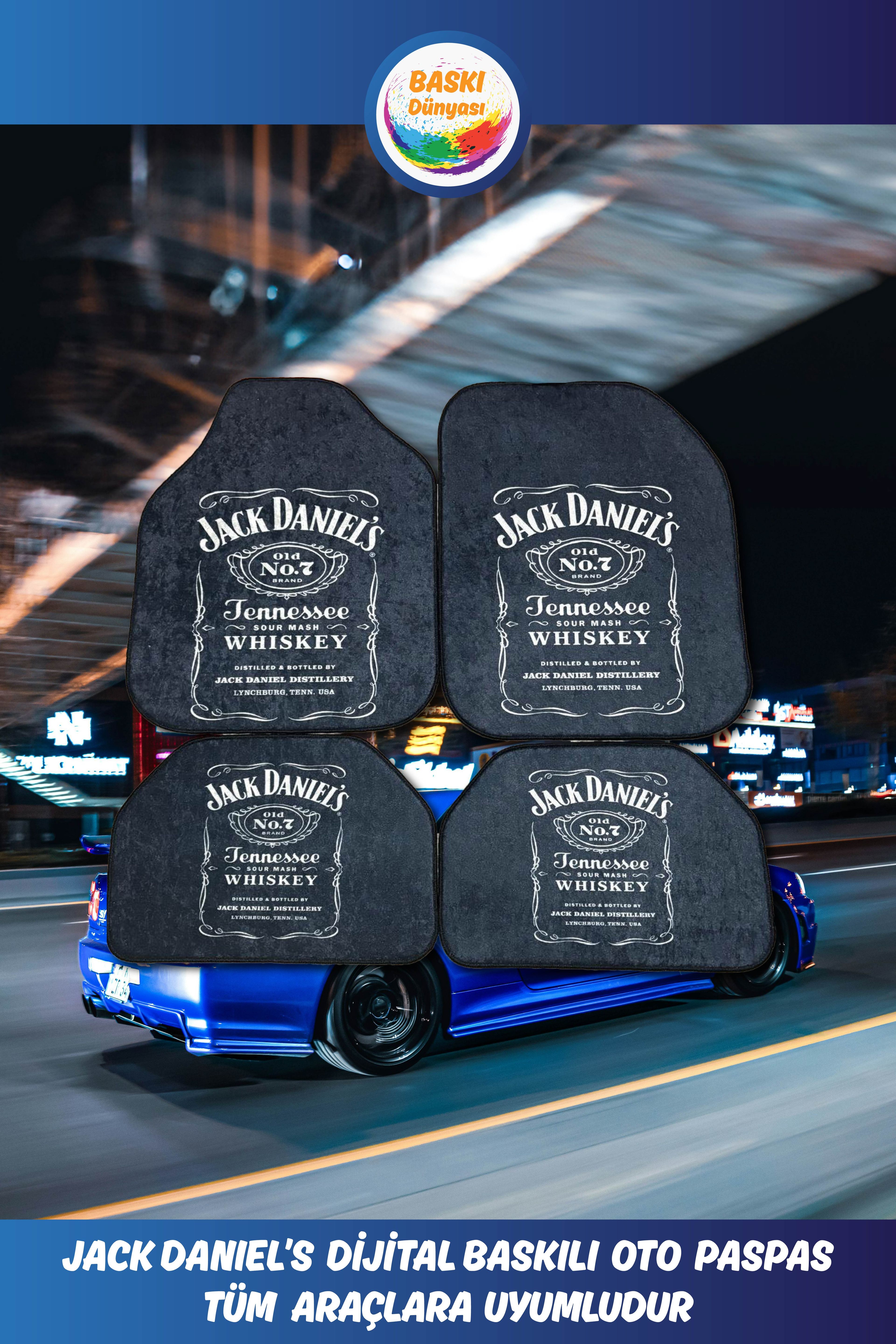 JACK DANIEL'S OTO PASPAS DİJİTAL BASKILI