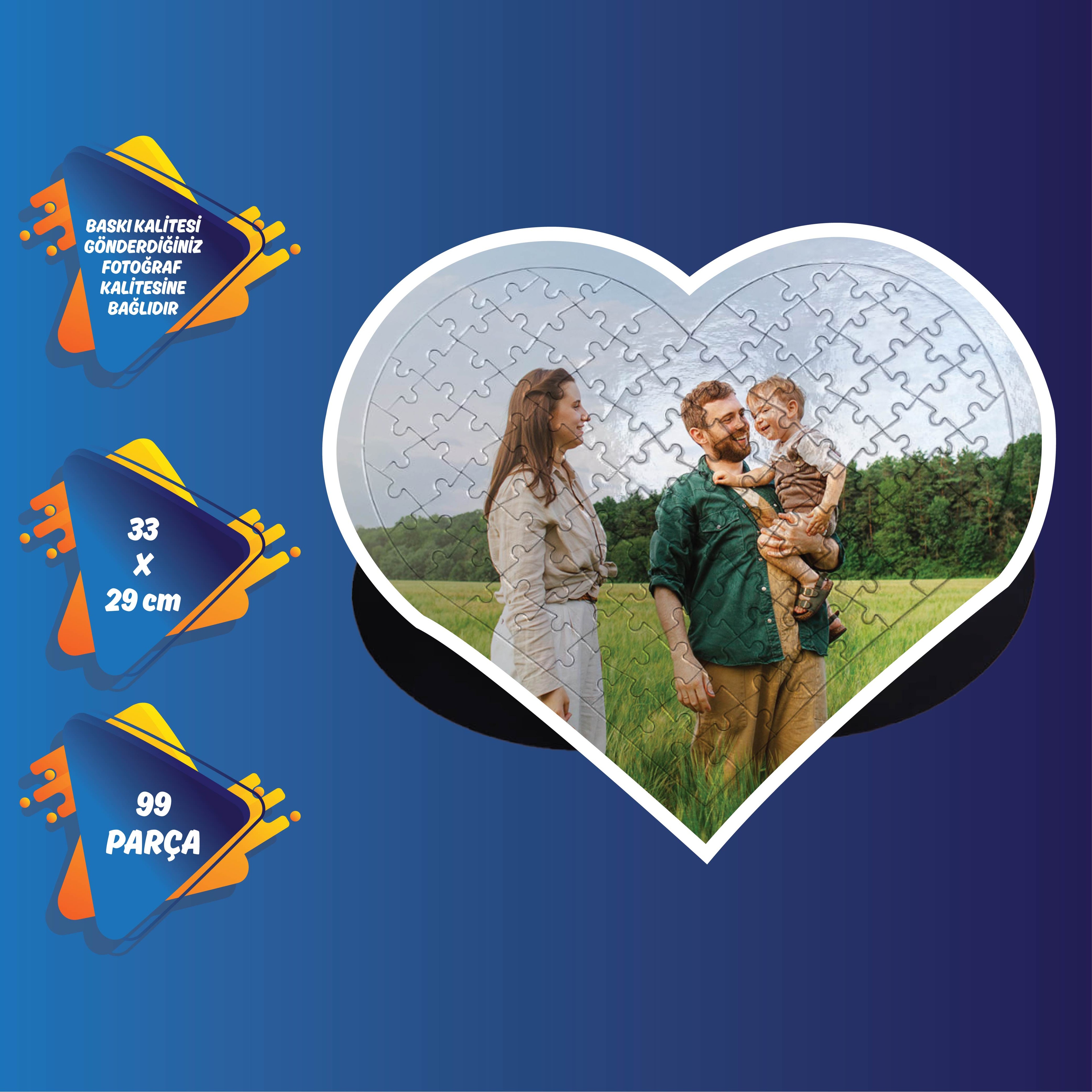 PUZZLE KİŞİYE ÖZEL FOTOĞRAFLI 99 PARÇA 33X29 CM